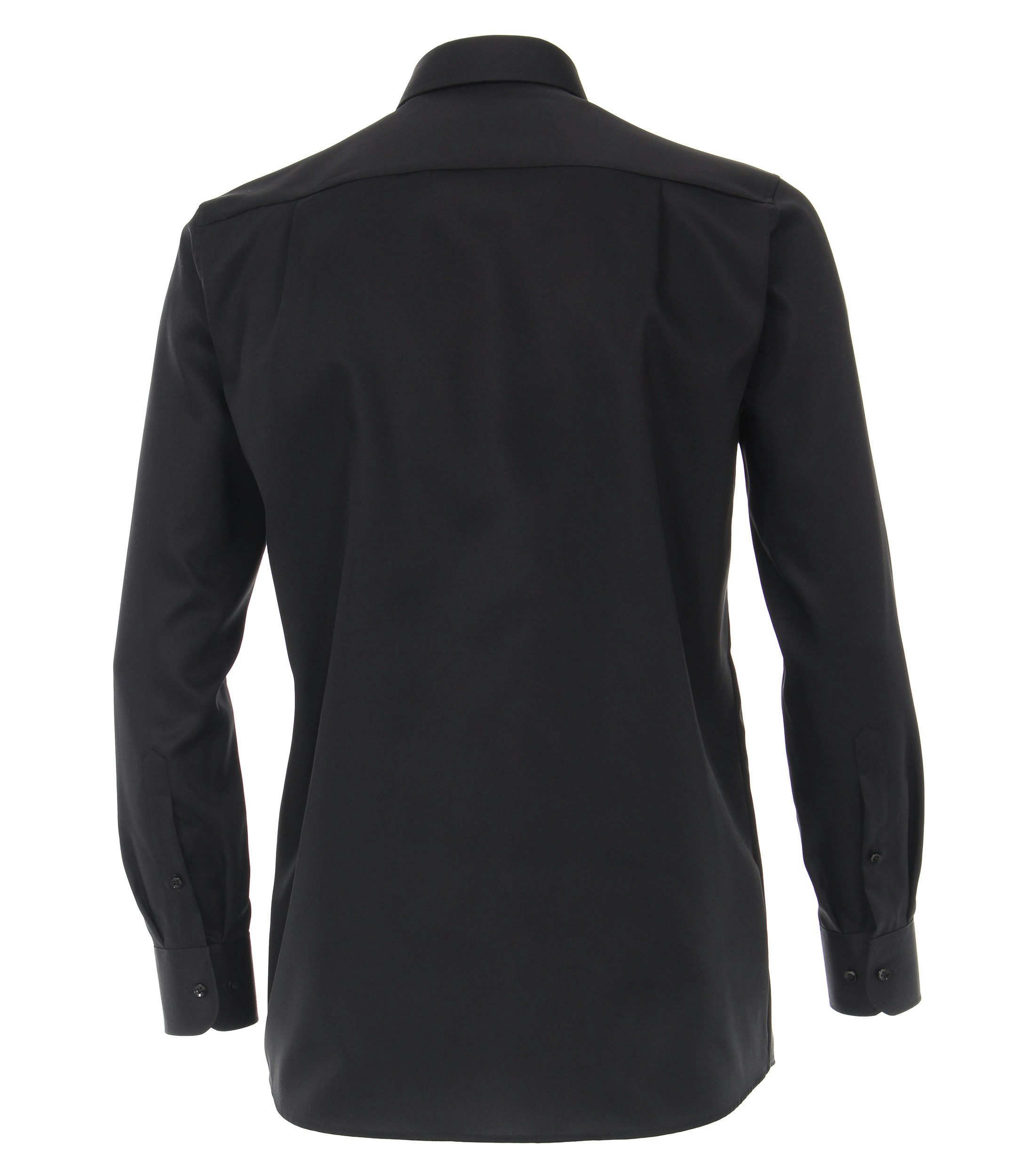 Ein Businesshemd im uni Muster in der Farbe Schwarz