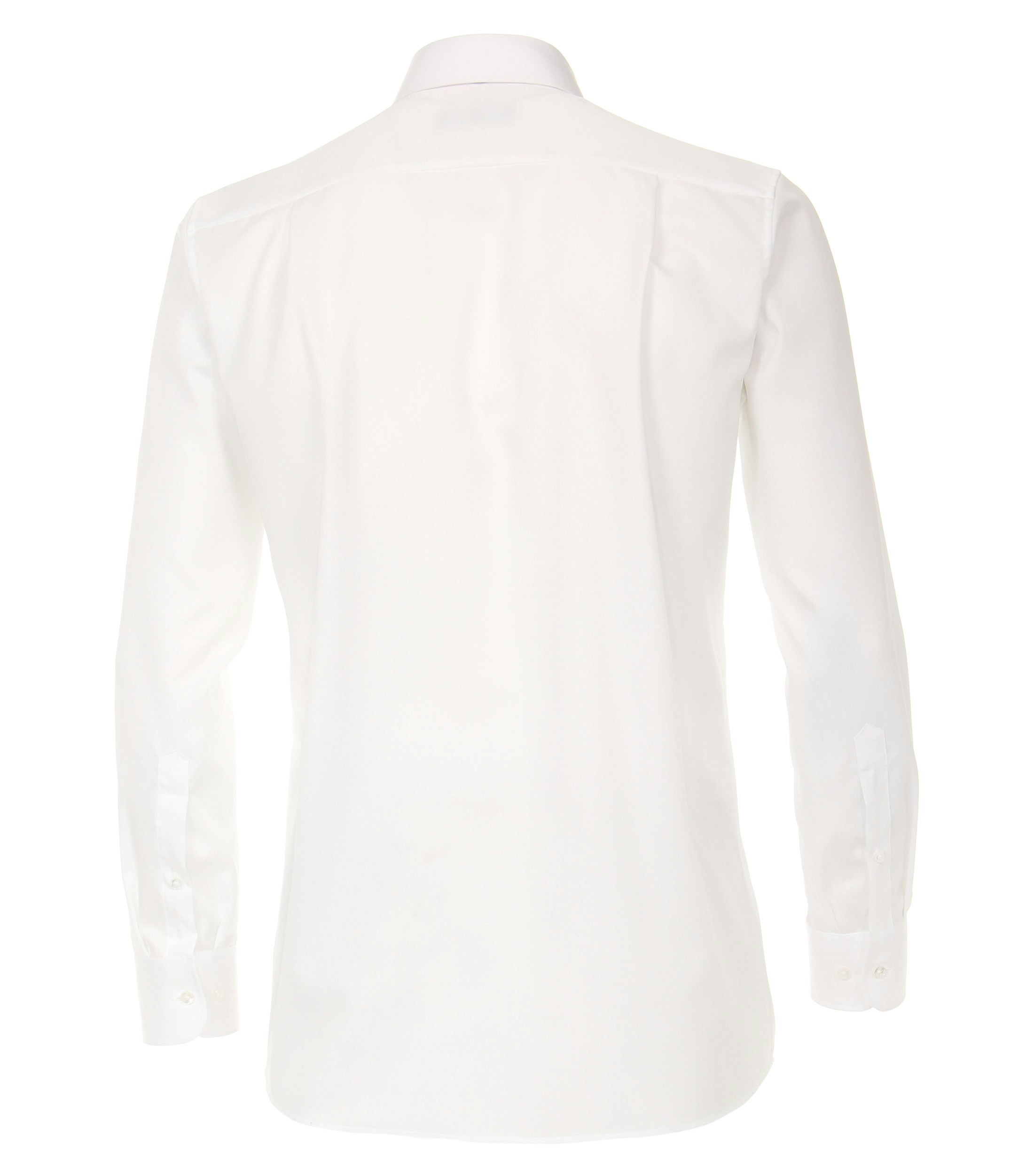 Ein Businesshemd im uni Muster in der Farbe Weiß