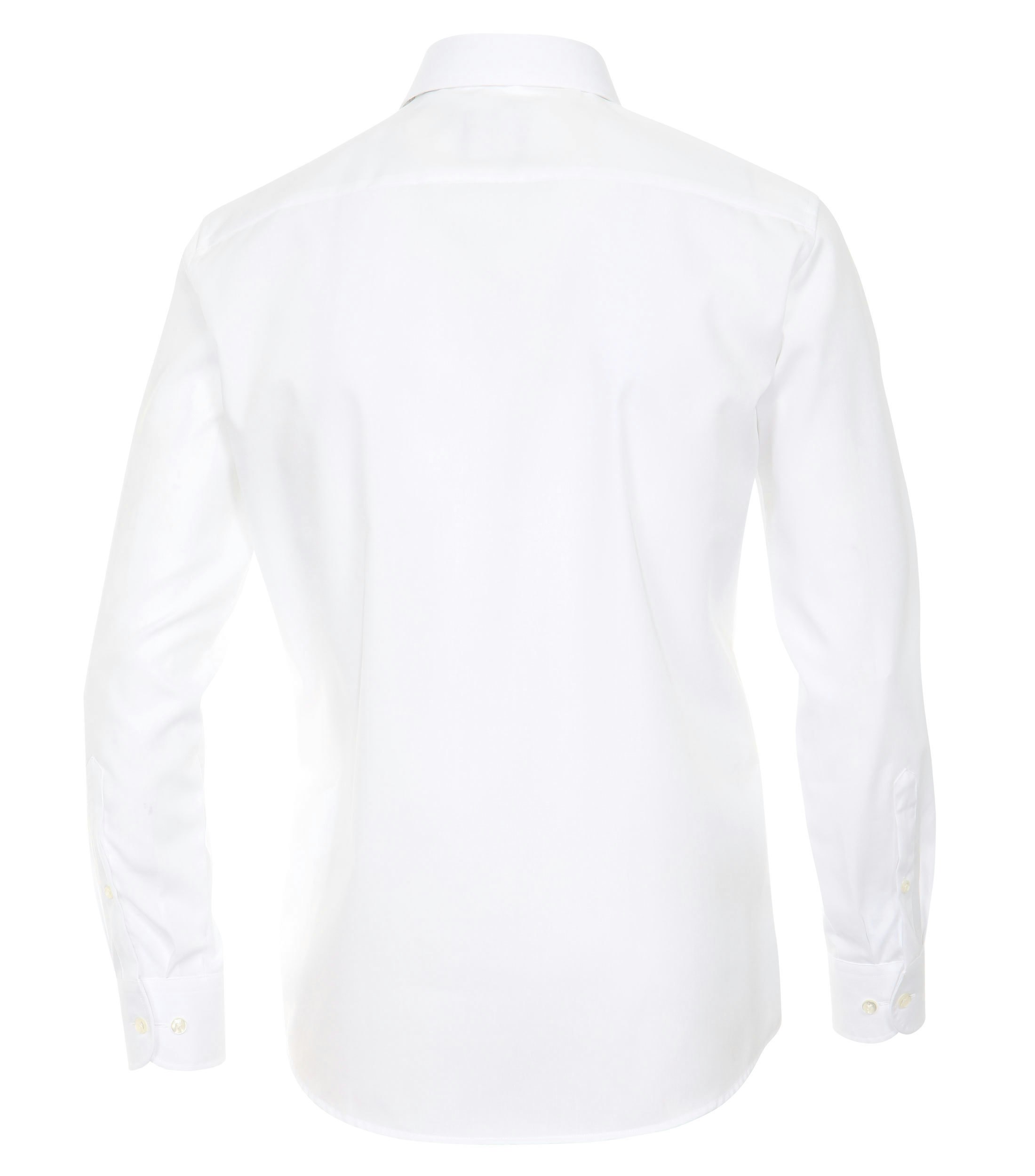 Ein Businesshemd im uni Muster in der Farbe Weiß