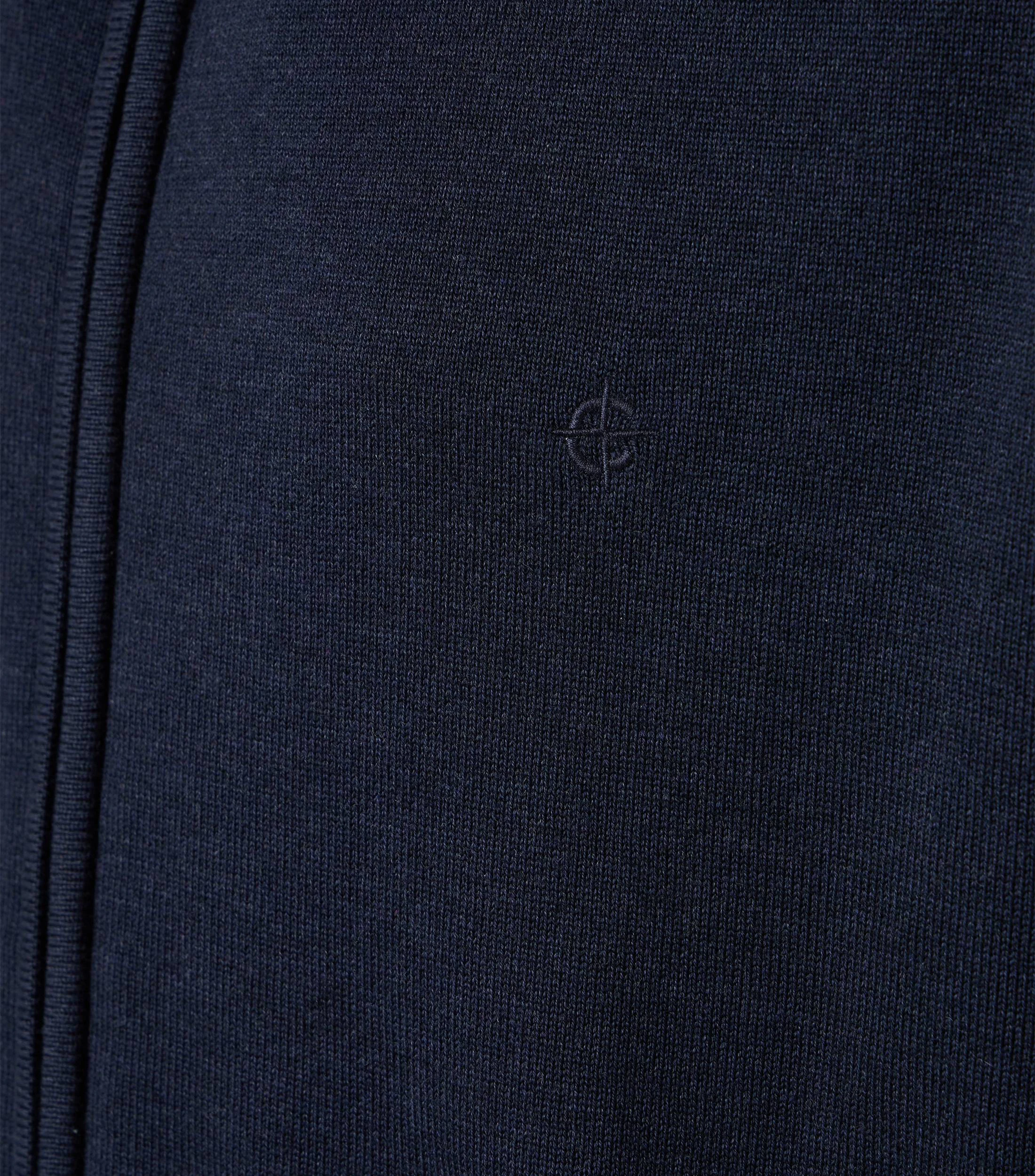 Strickjacke im unifarbenen Design in der Farbe Dunkelblau