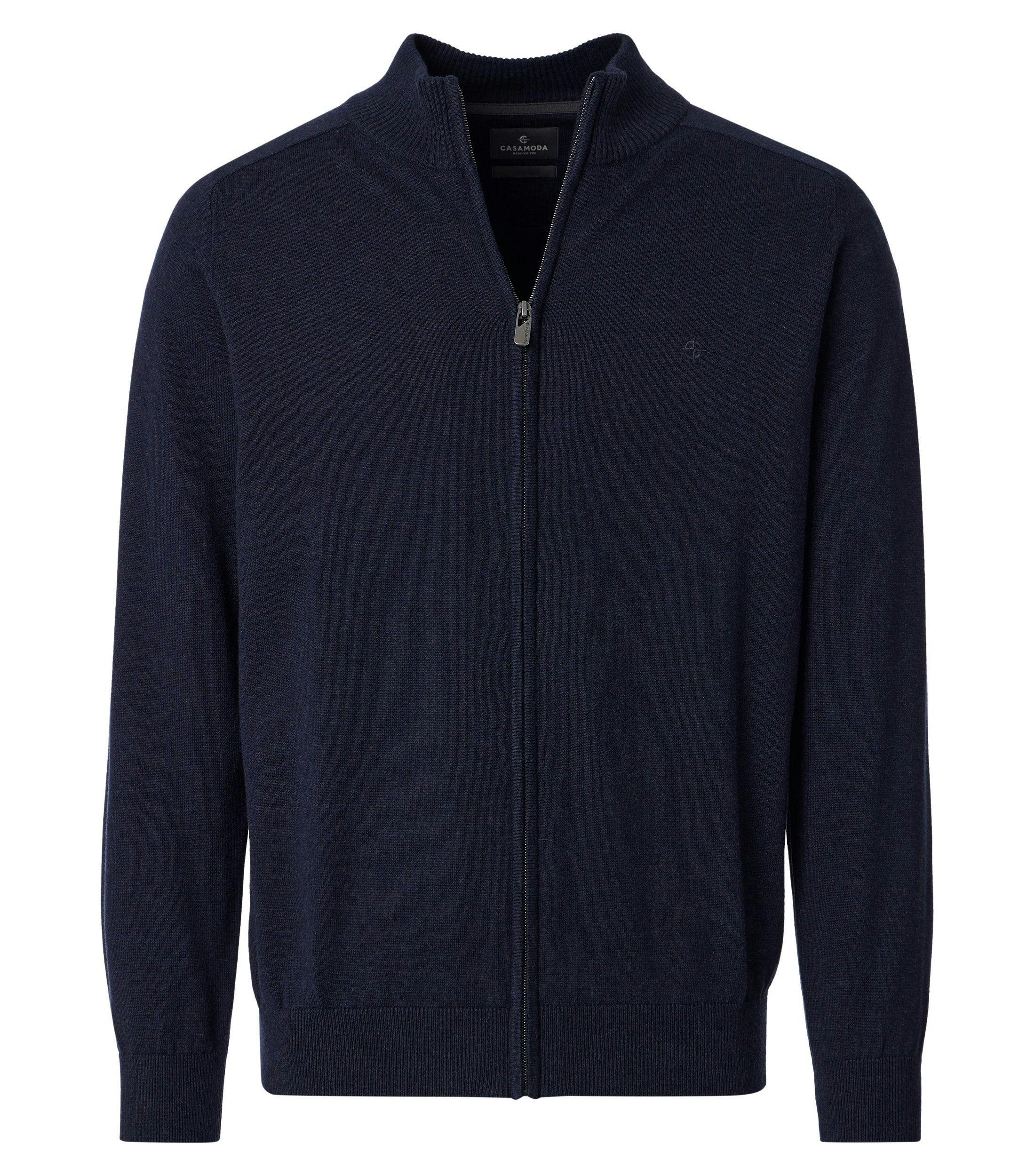 Strickjacke im unifarbenen Design in der Farbe Nachtblau