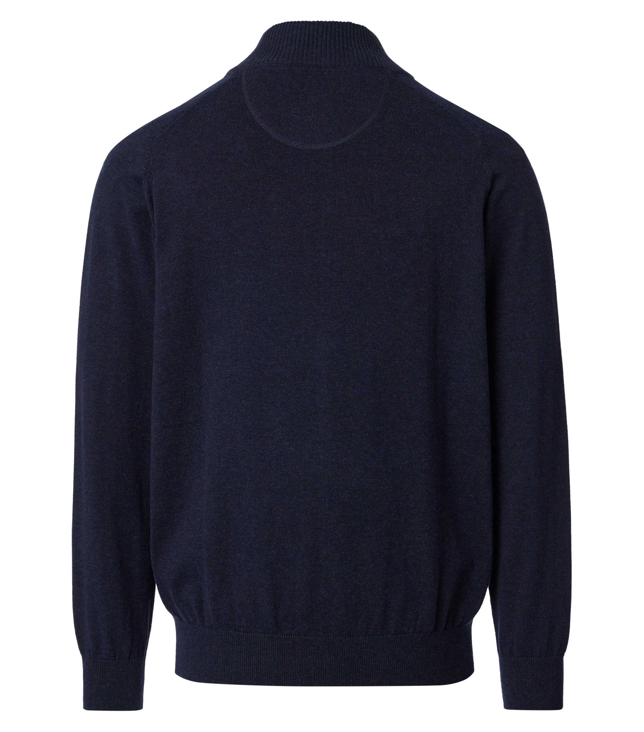 Strickjacke im unifarbenen Design in der Farbe Nachtblau