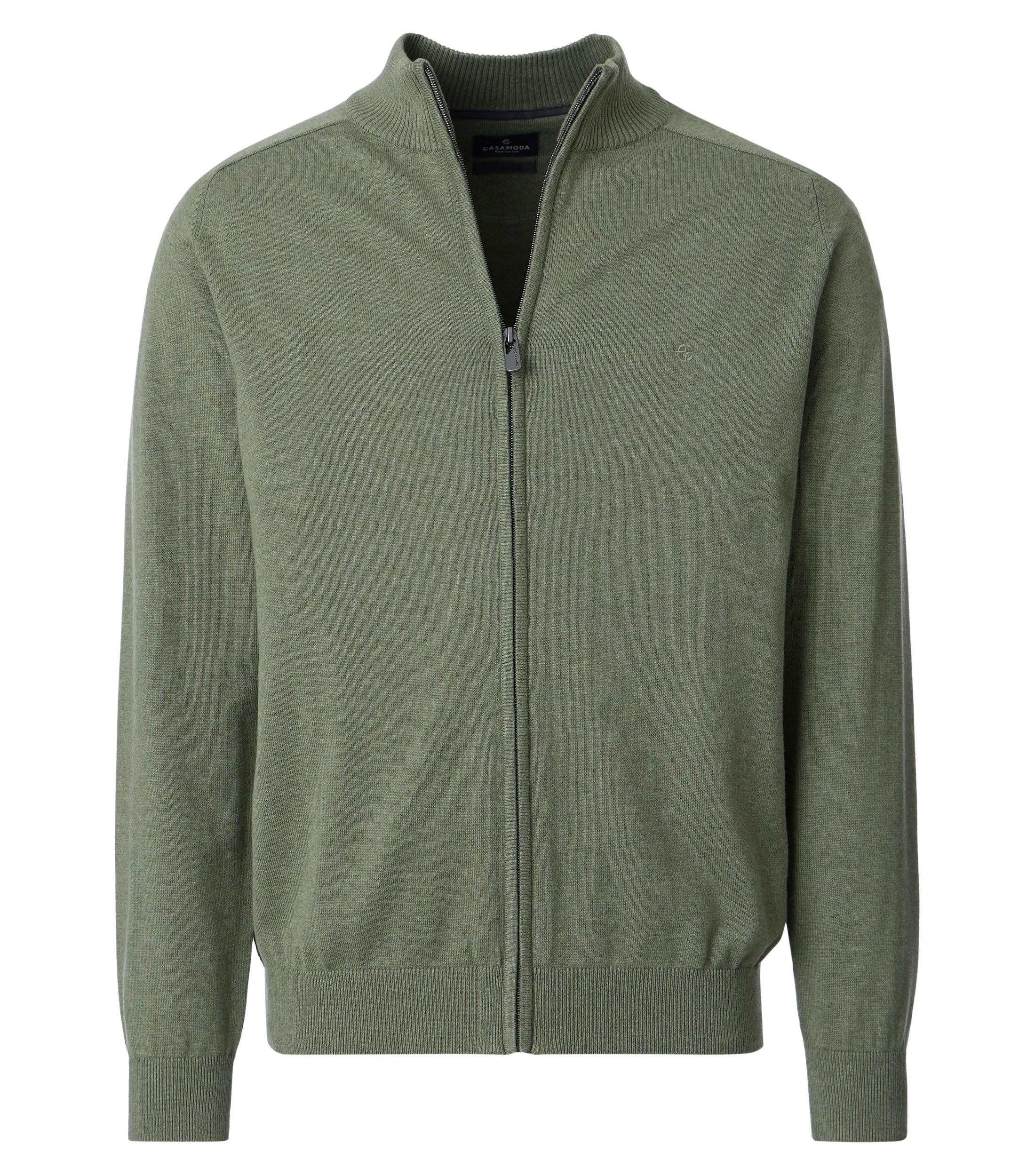 Strickjacke im unifarbenen Design in der Farbe Apfelgrün