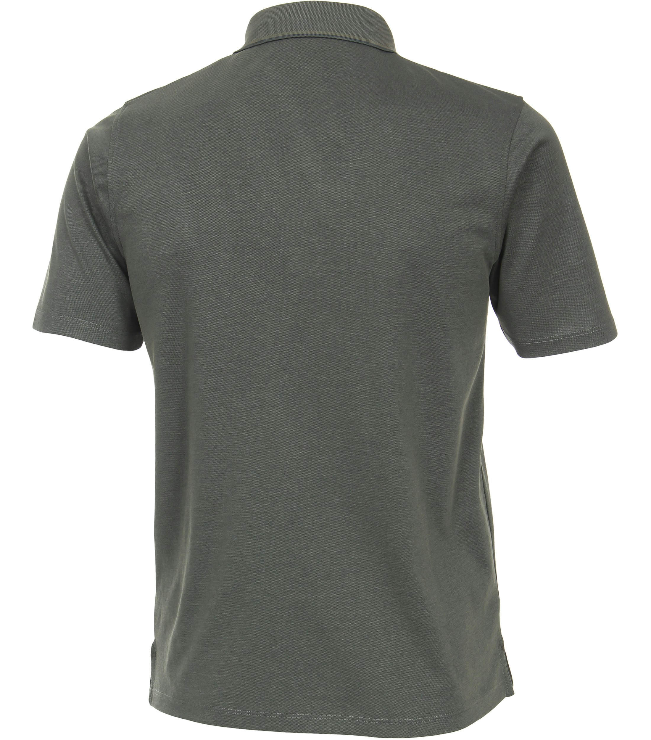 Ein Polo-Shirt im uni Muster in der Farbe Olive
