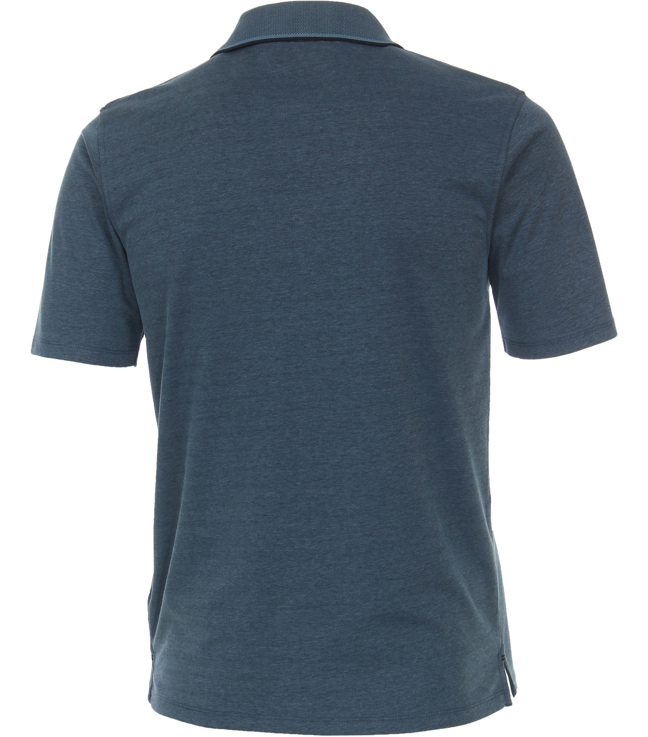 Ein Polo-Shirt im uni Muster in der Farbe Türkisblau