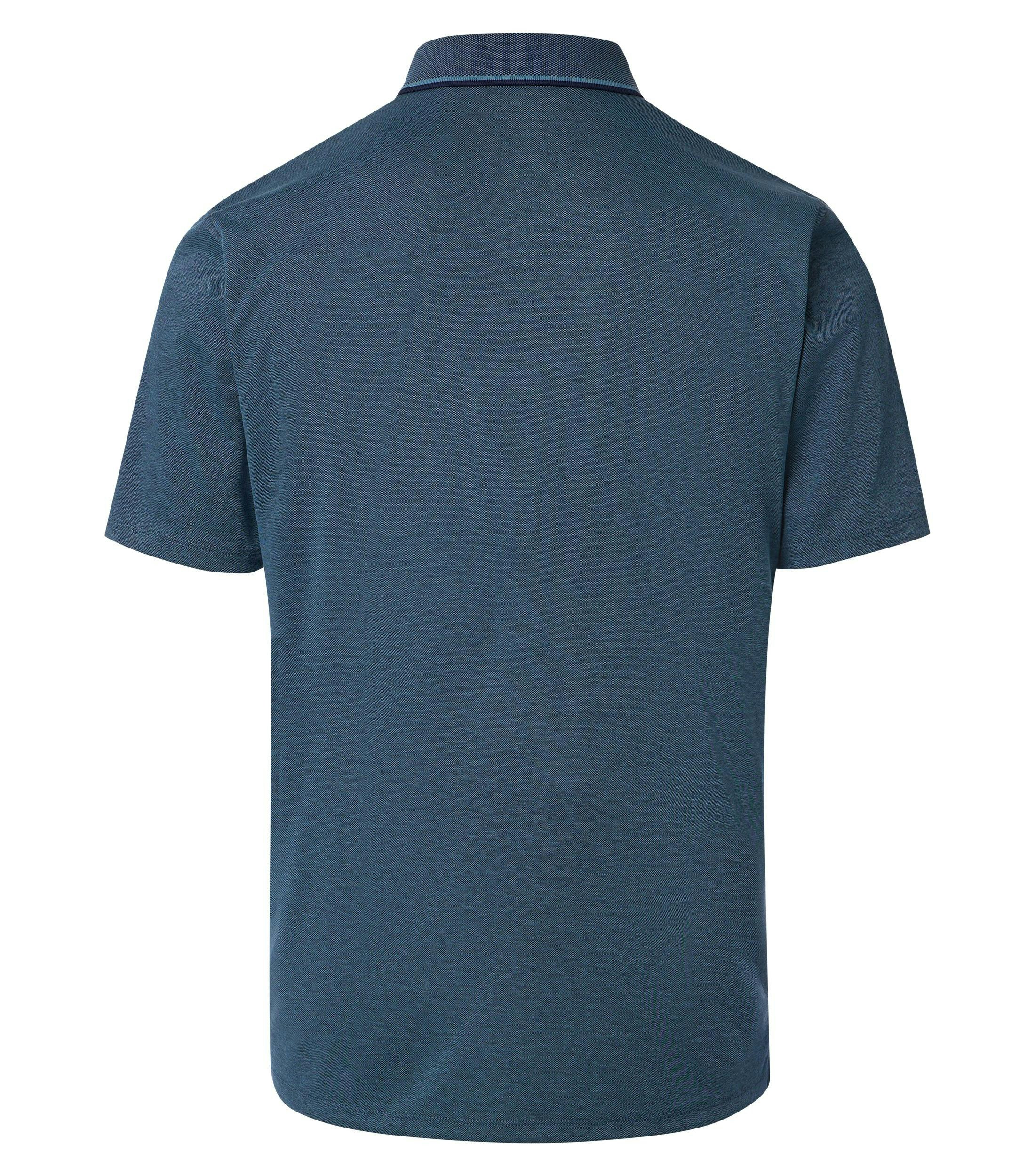 Polo-Shirt im unifarbenen Design in der Farbe Türkisblau