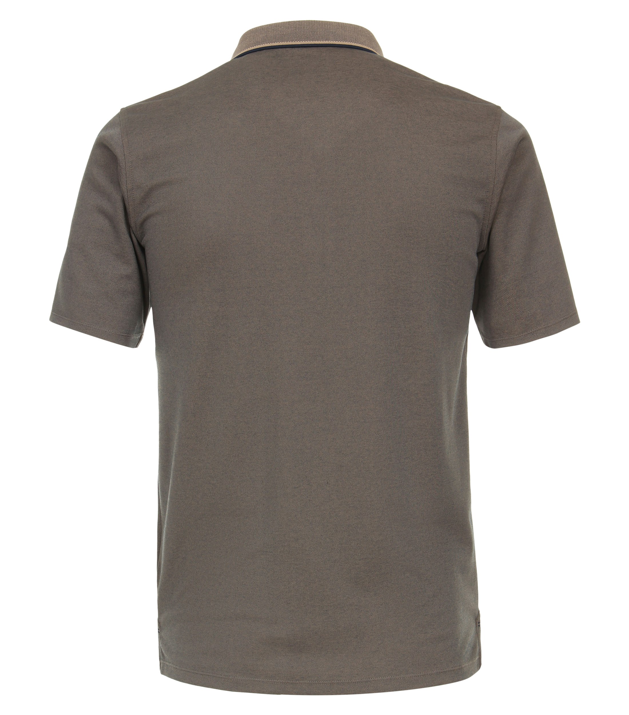 Ein Polo-Shirt im uni Muster in der Farbe Schlamm