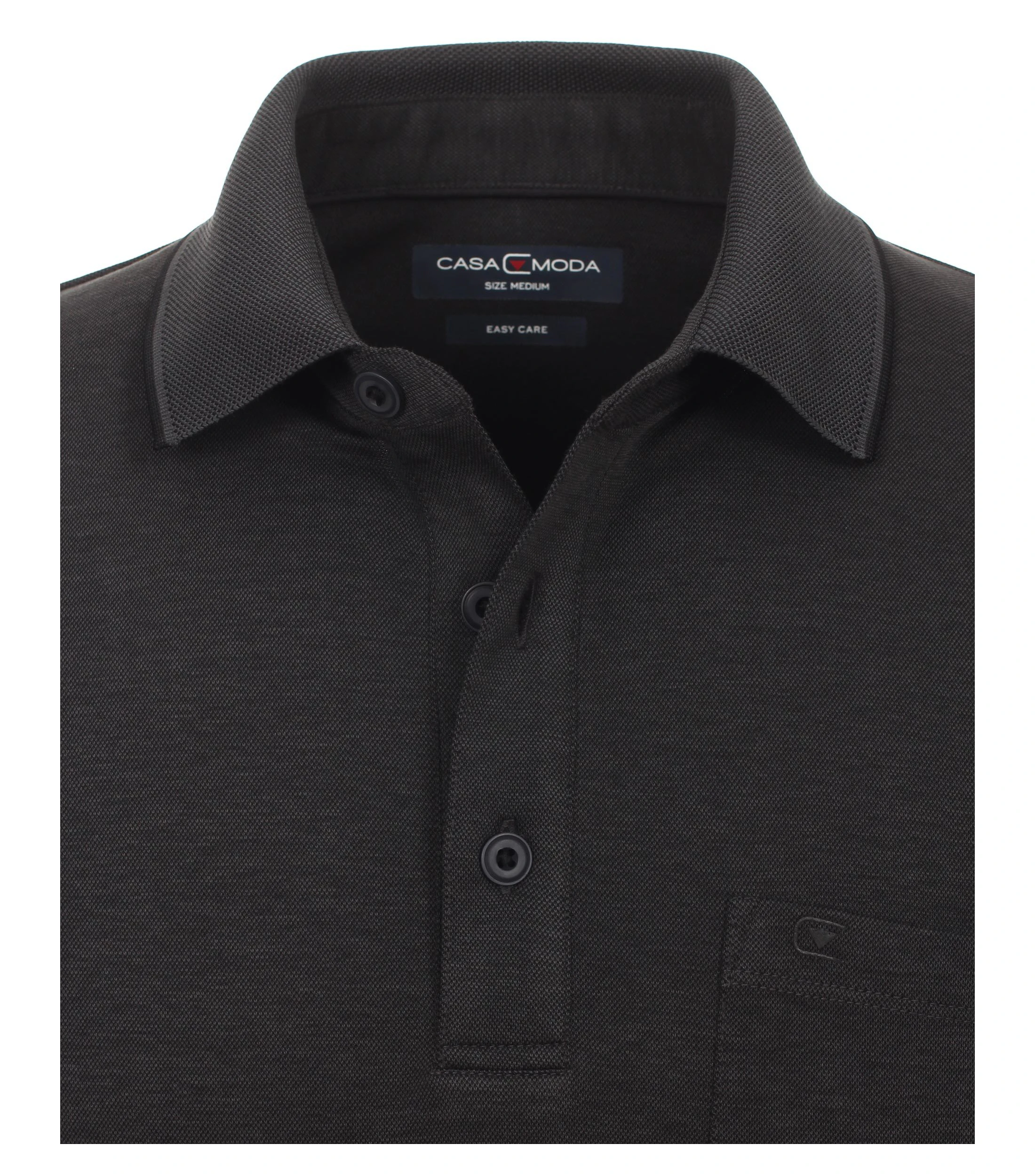 Polo-Shirt im unifarbenen Design in der Farbe Dunkelgrau