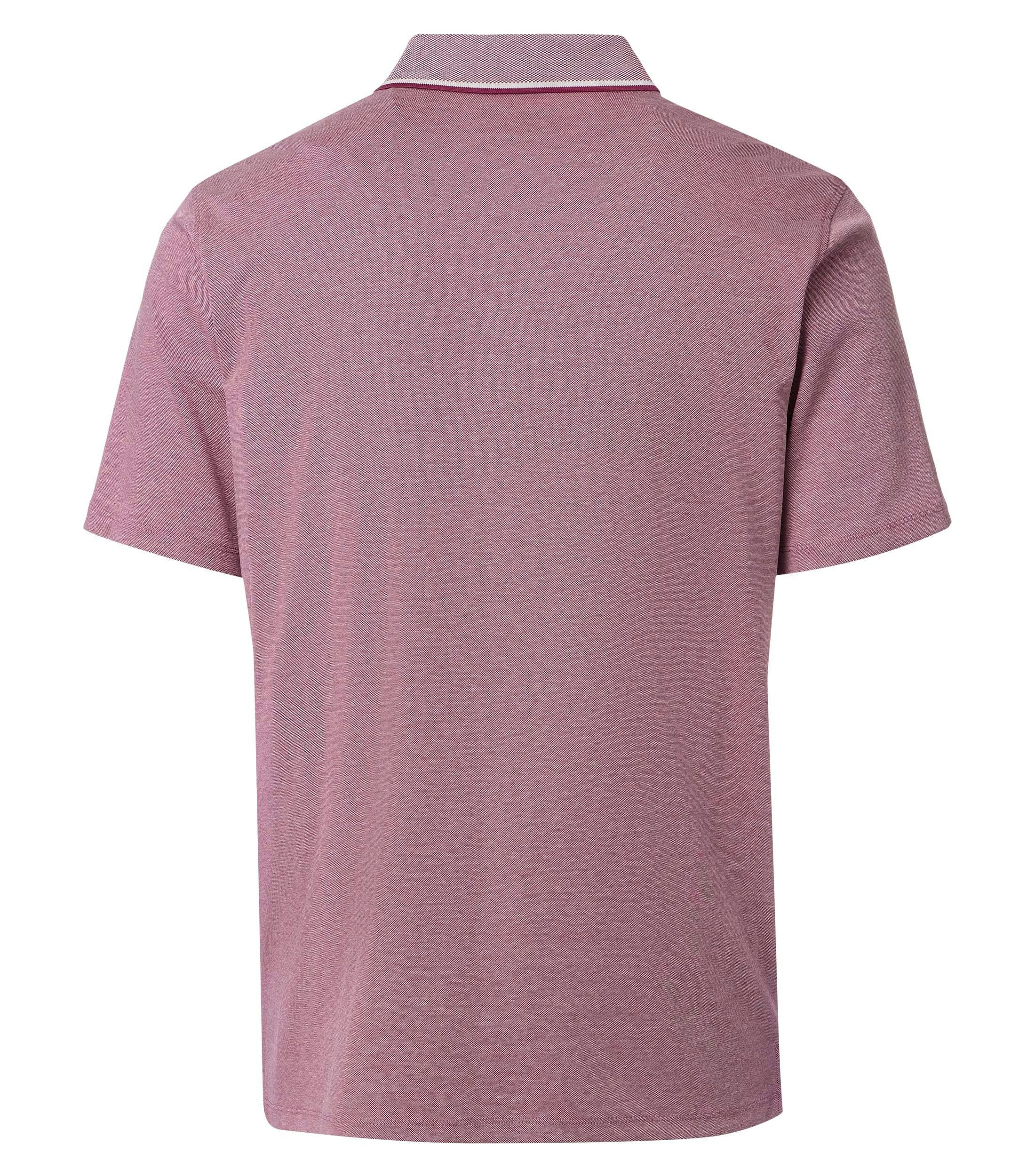 Ein Polo-Shirt im uni Muster in der Farbe Hellrot