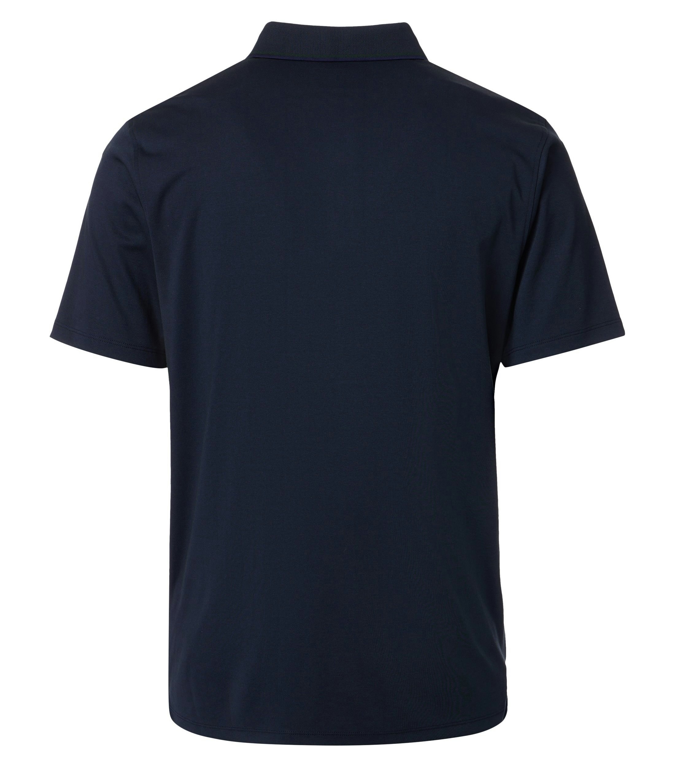 Ein Polo-Shirt im uni Muster in der Farbe Dunkelblau