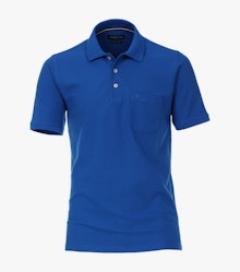 Polo-Shirt in dunkles Mittelblau - CASAMODA