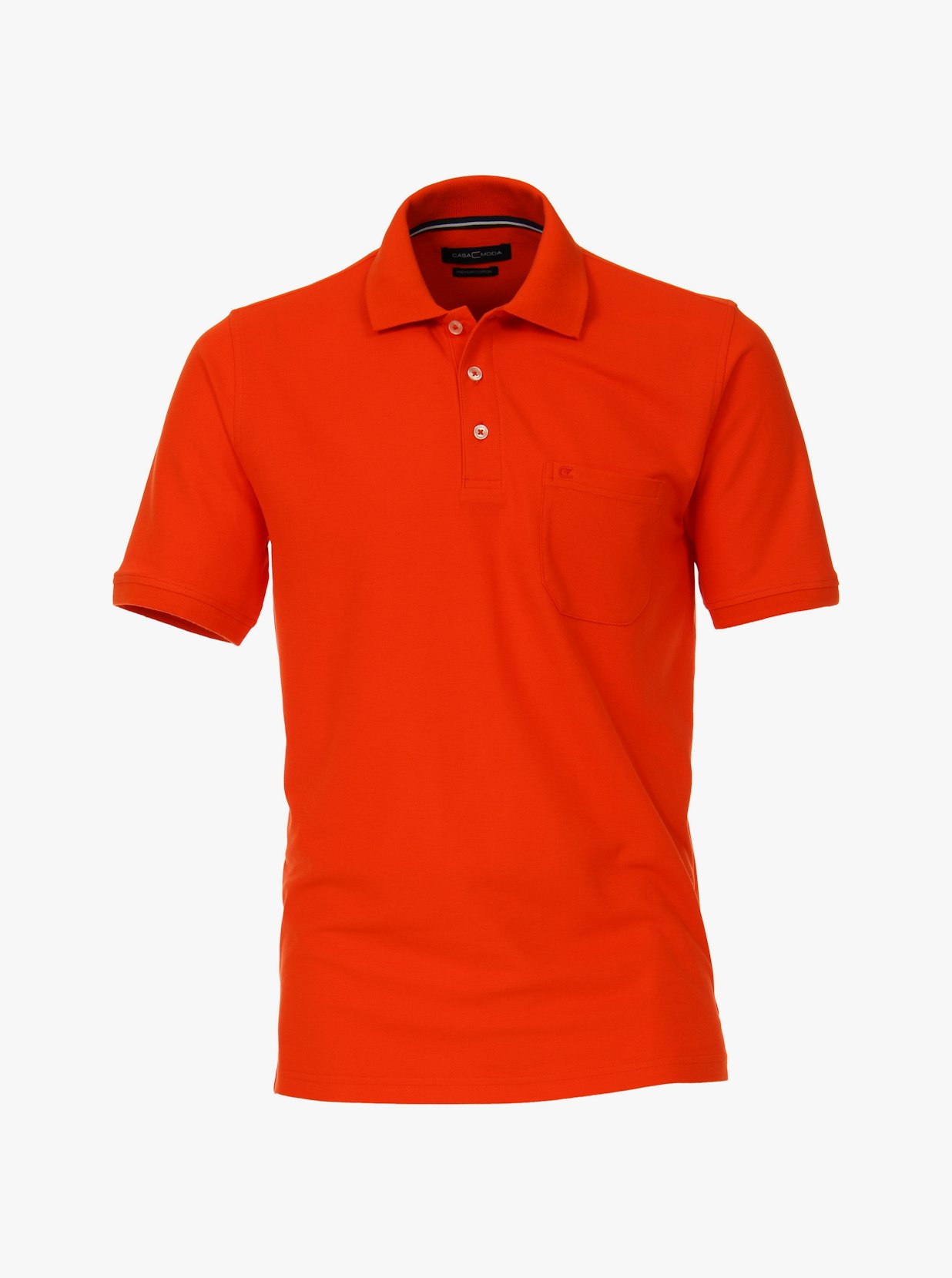 Polo-Shirt in Rotorange - CASAMODA