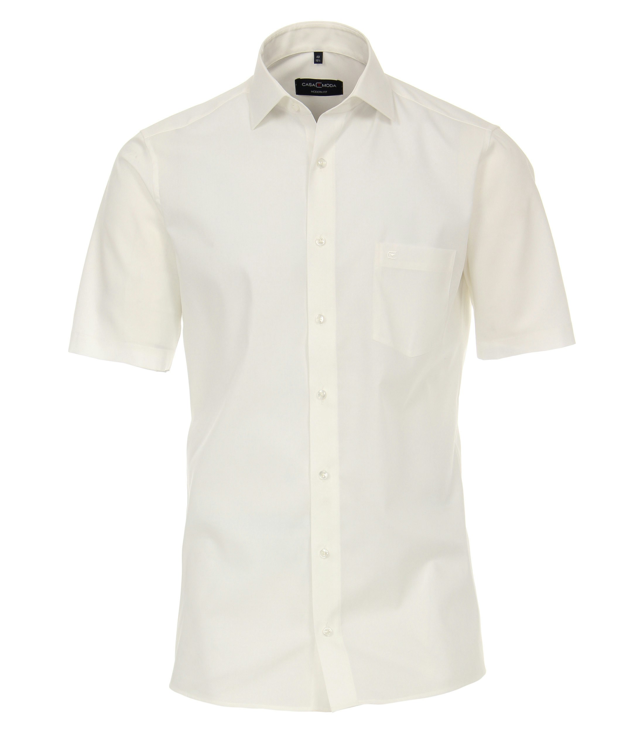 Ein Businesshemd im uni Muster in der Farbe Weißbeige