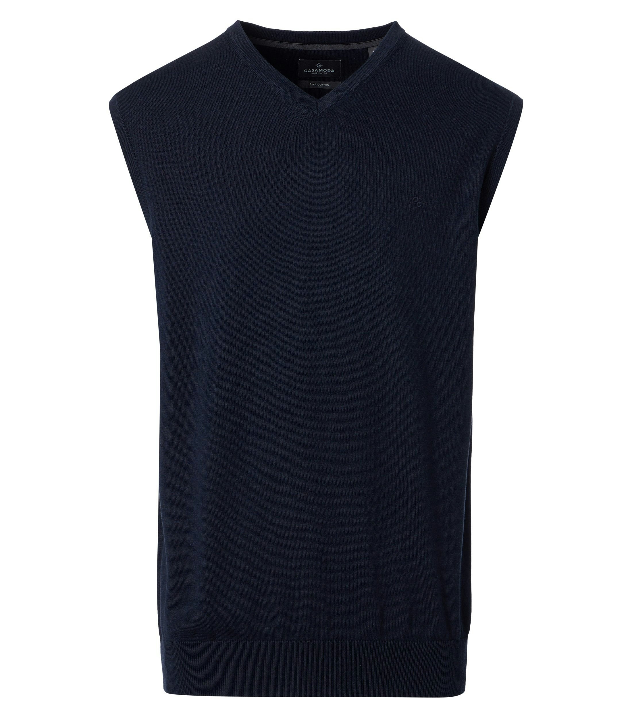 Ein Pullunder im uni Muster in der Farbe Dunkelblau