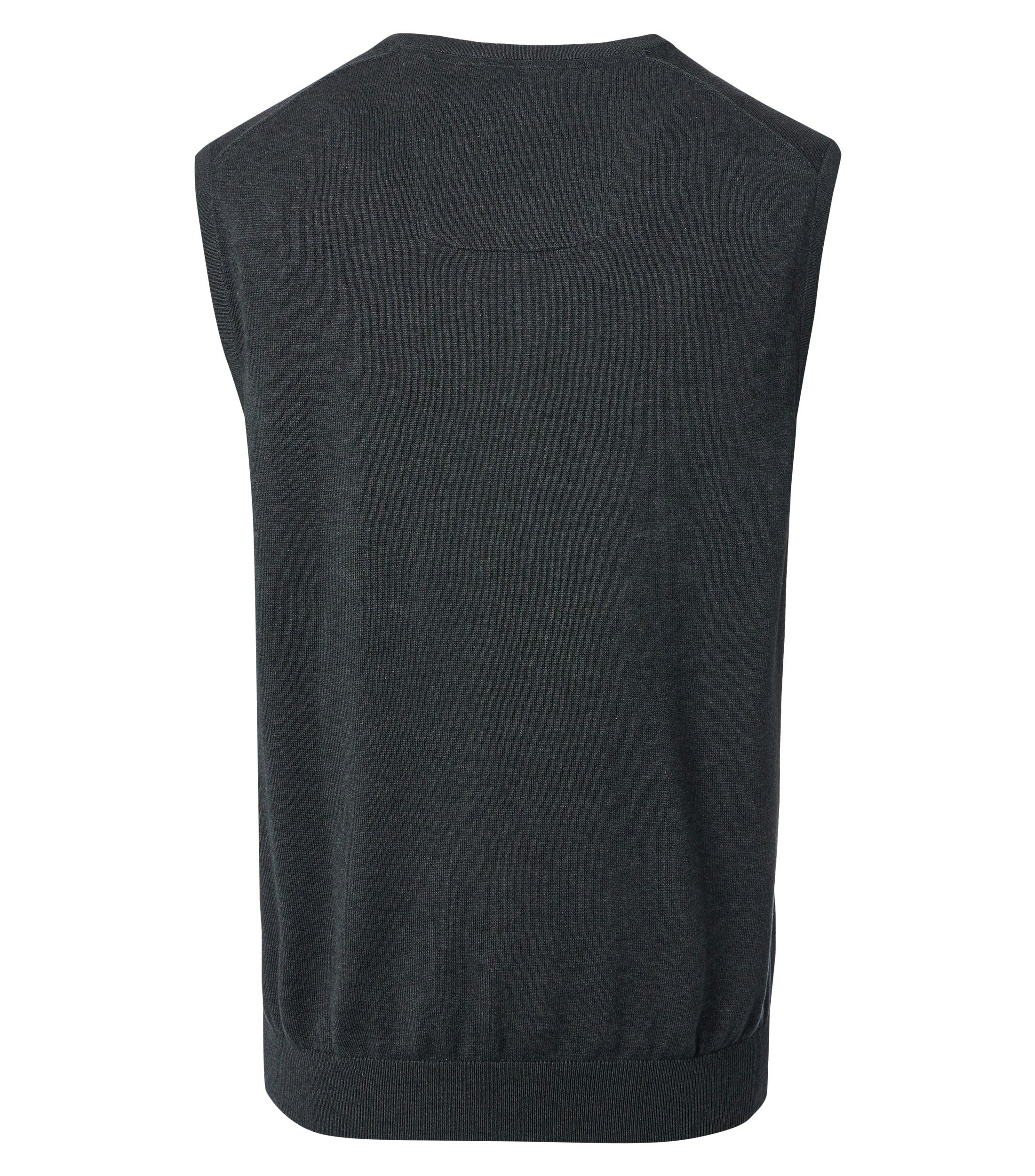 Ein Pullunder im uni Muster in der Farbe Grauschwarz