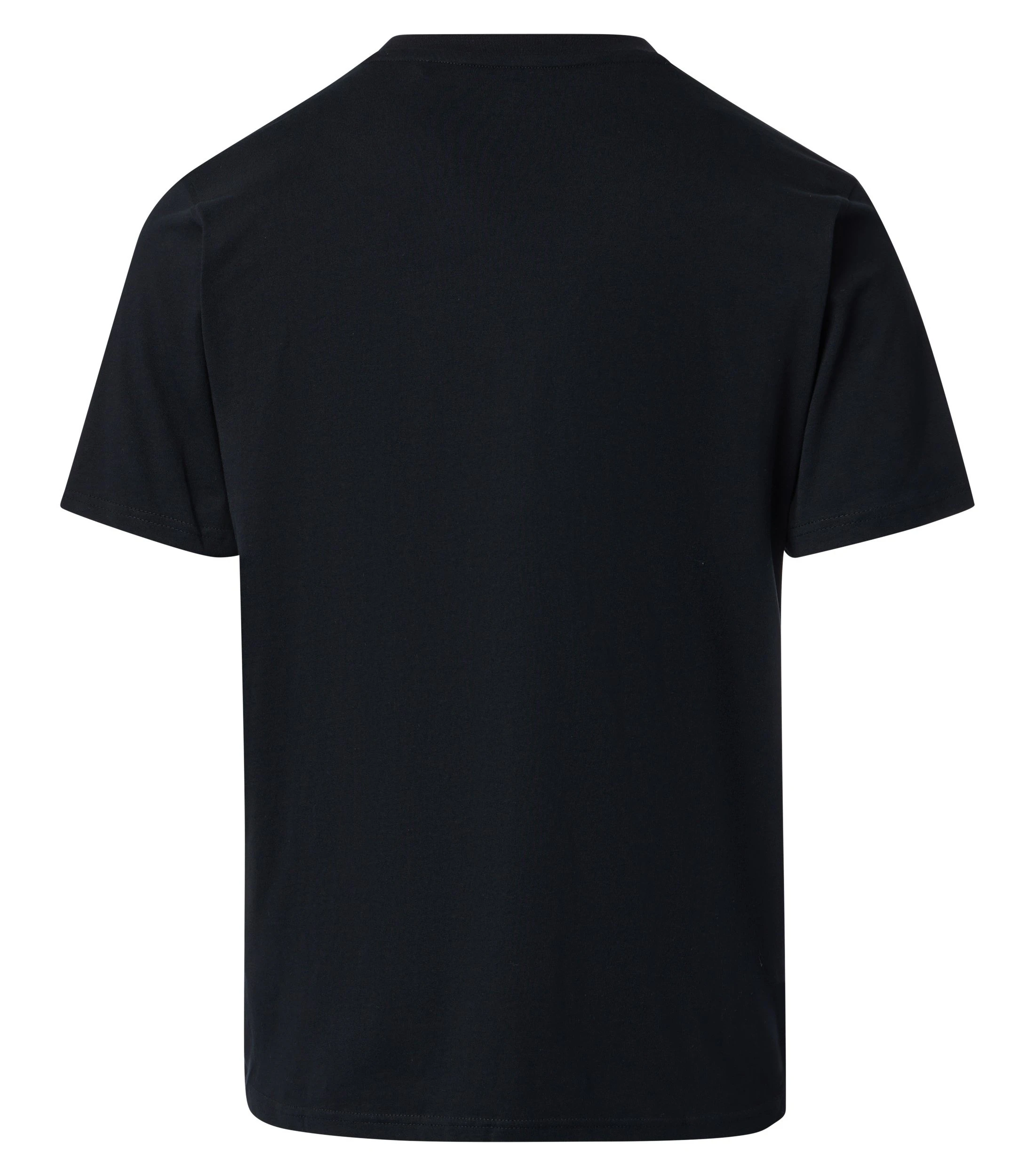 T-Shirt im unifarbenen Design in der Farbe Schwarz