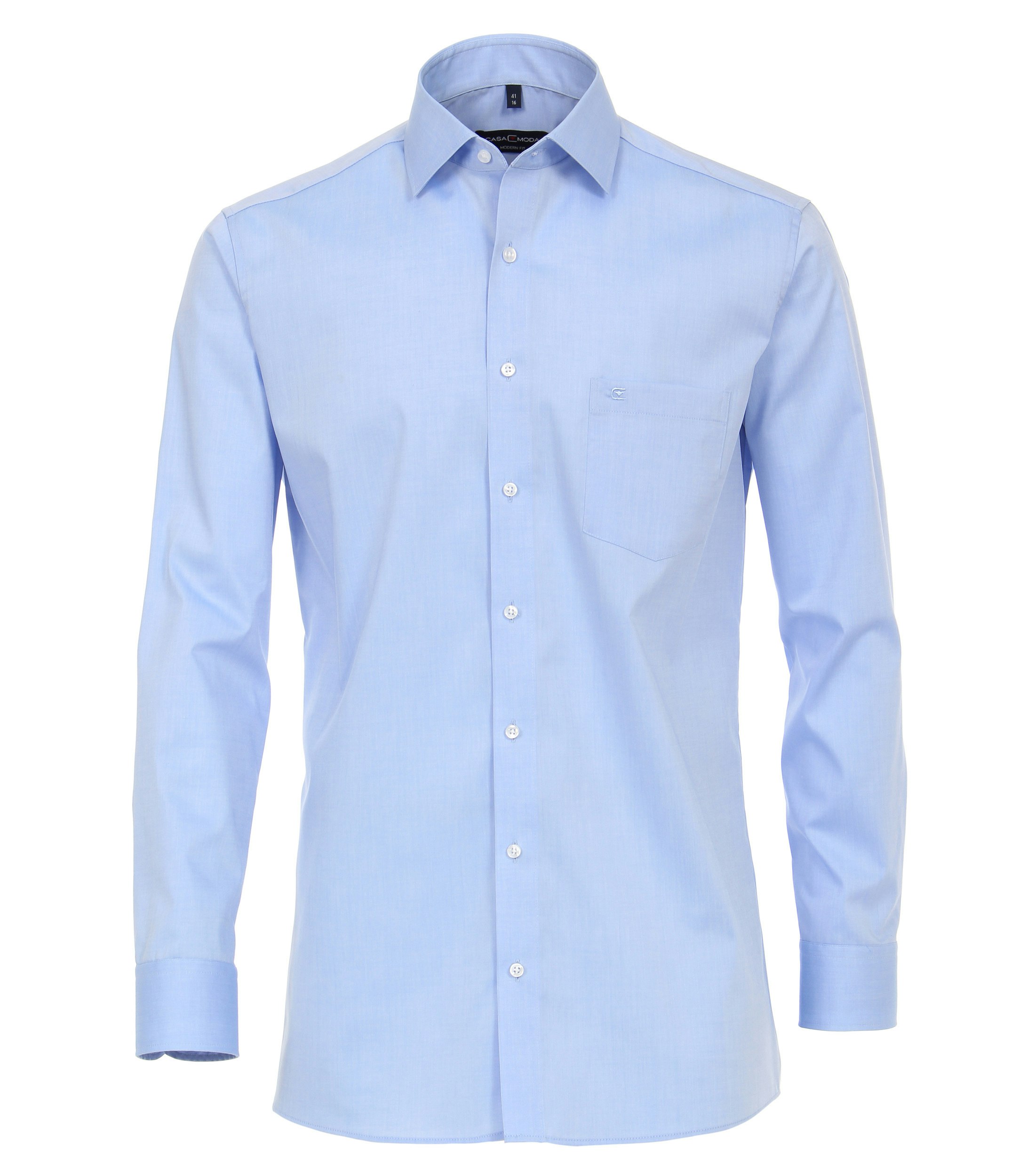 Ein Businesshemd im uni Muster in der Farbe Himmelblau