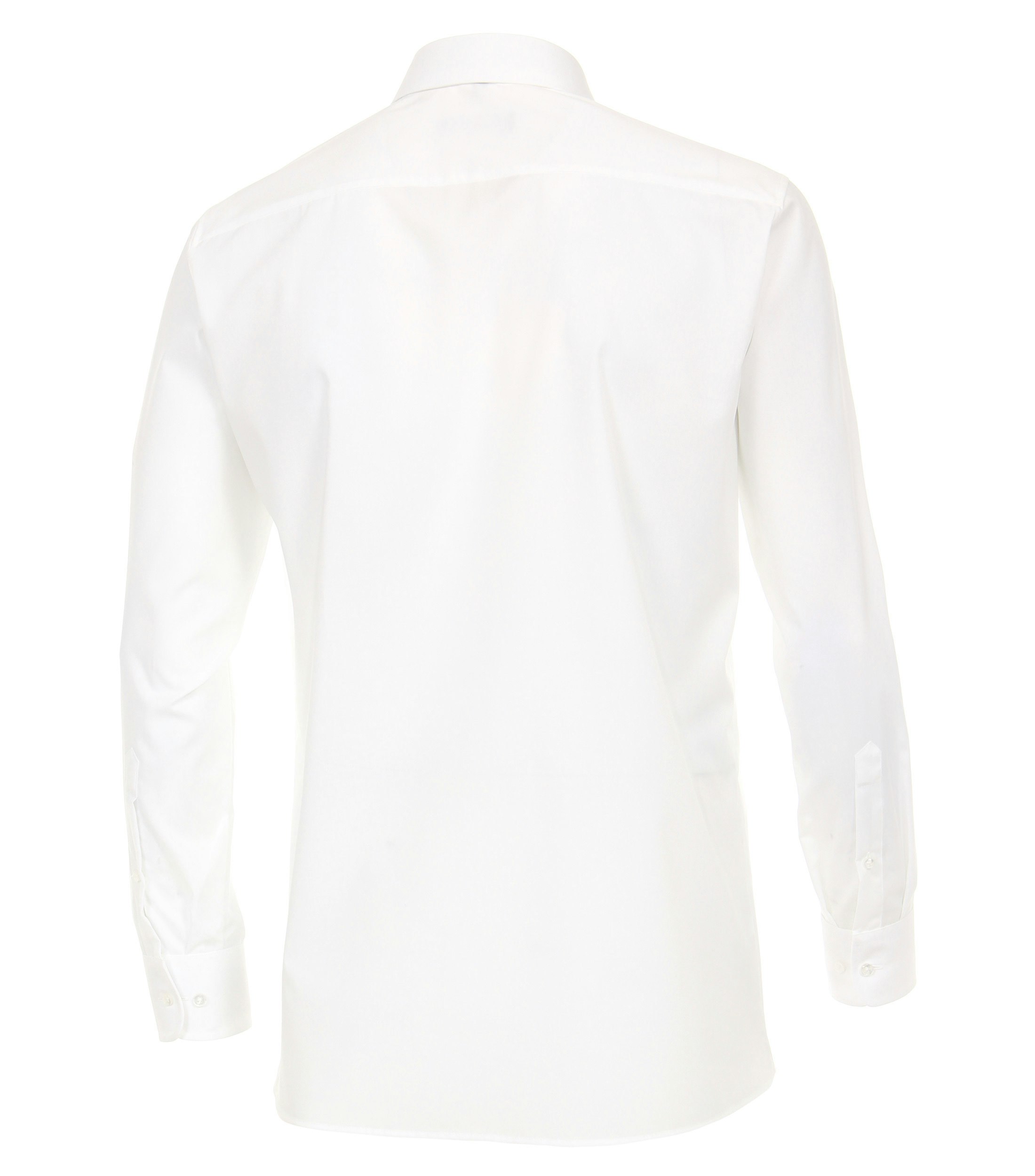 Ein Businesshemd im uni Muster in der Farbe Weiß