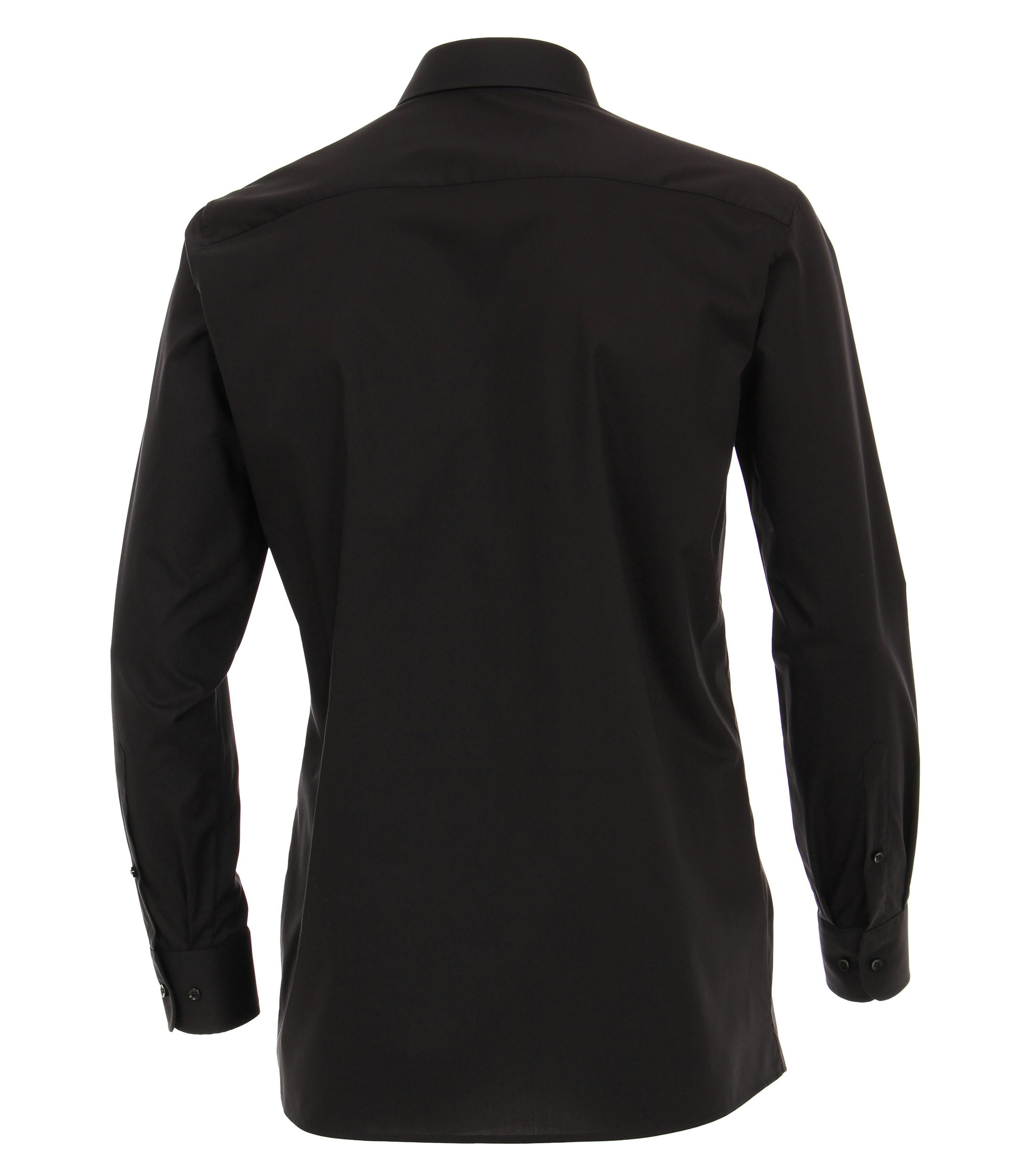 Ein Businesshemd im uni Muster in der Farbe Schwarz