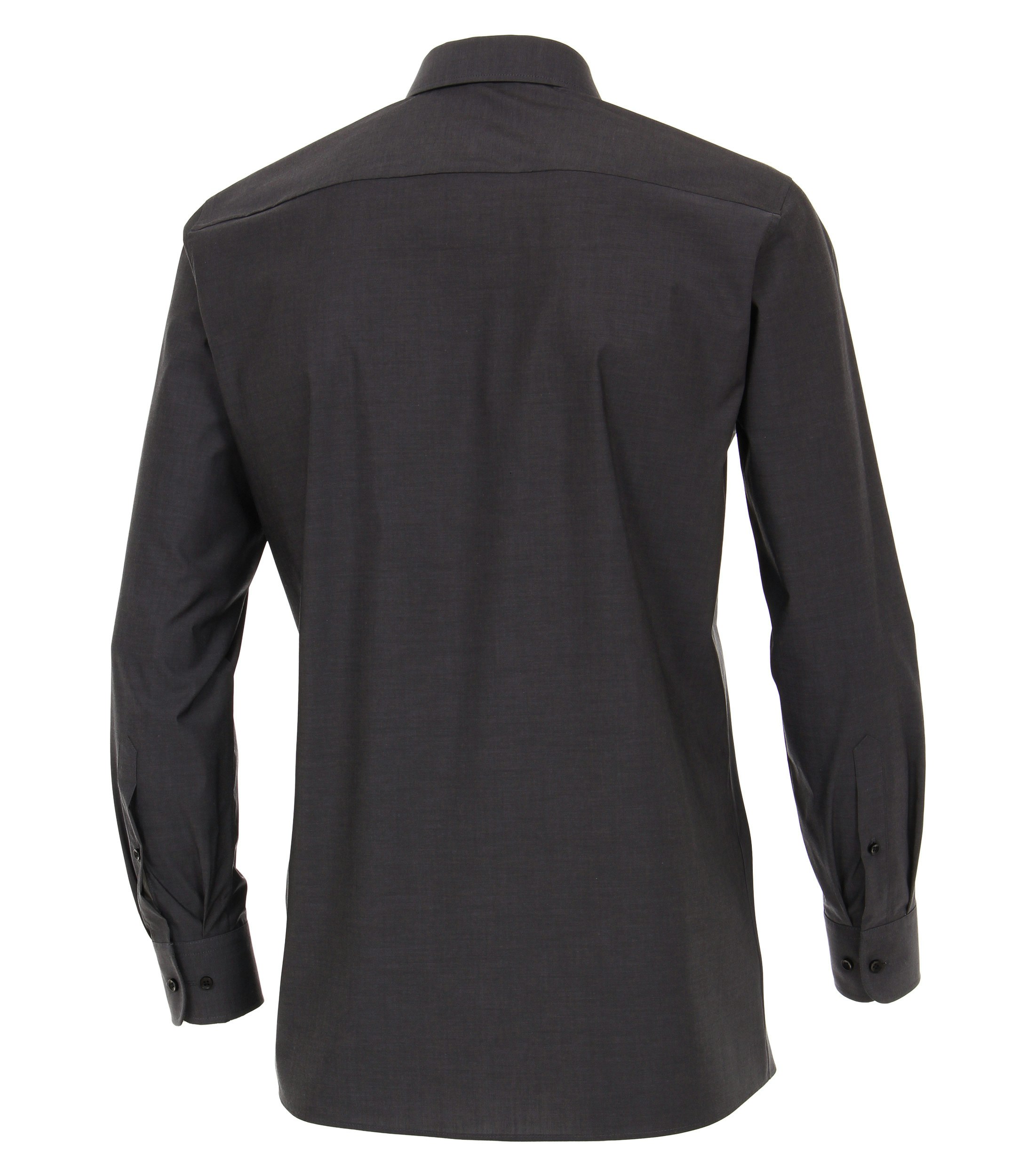 Ein Businesshemd im uni Muster in der Farbe Dunkelgrau