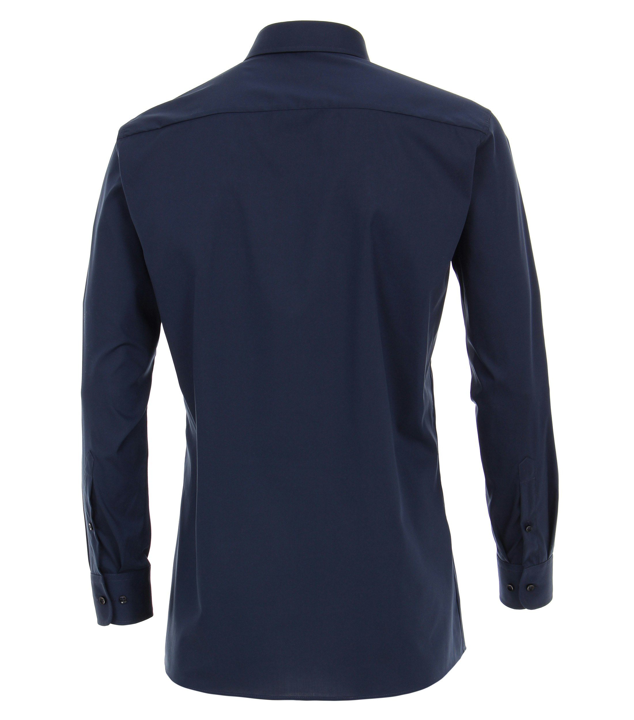 Ein Businesshemd im uni Muster in der Farbe Dunkelblau