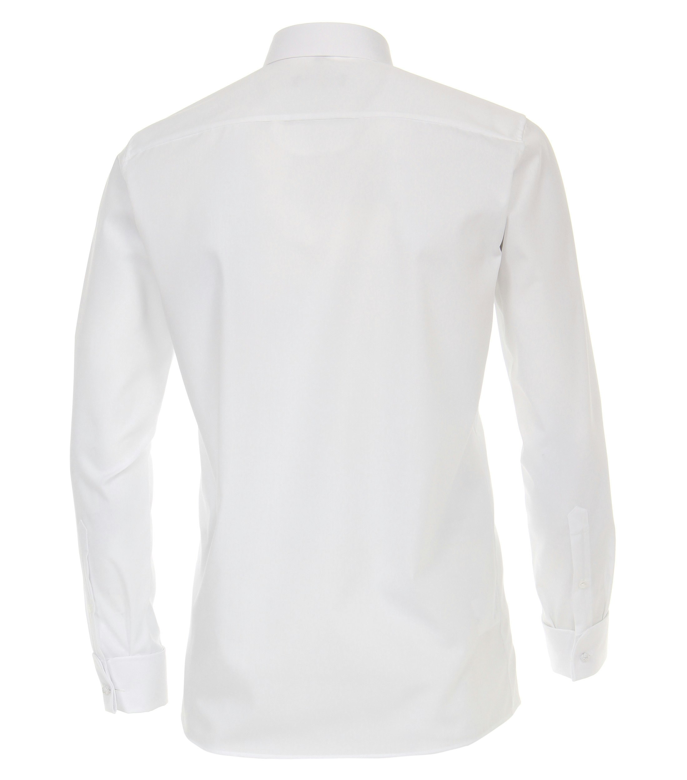 Ein Businesshemd im uni Muster in der Farbe Weiß