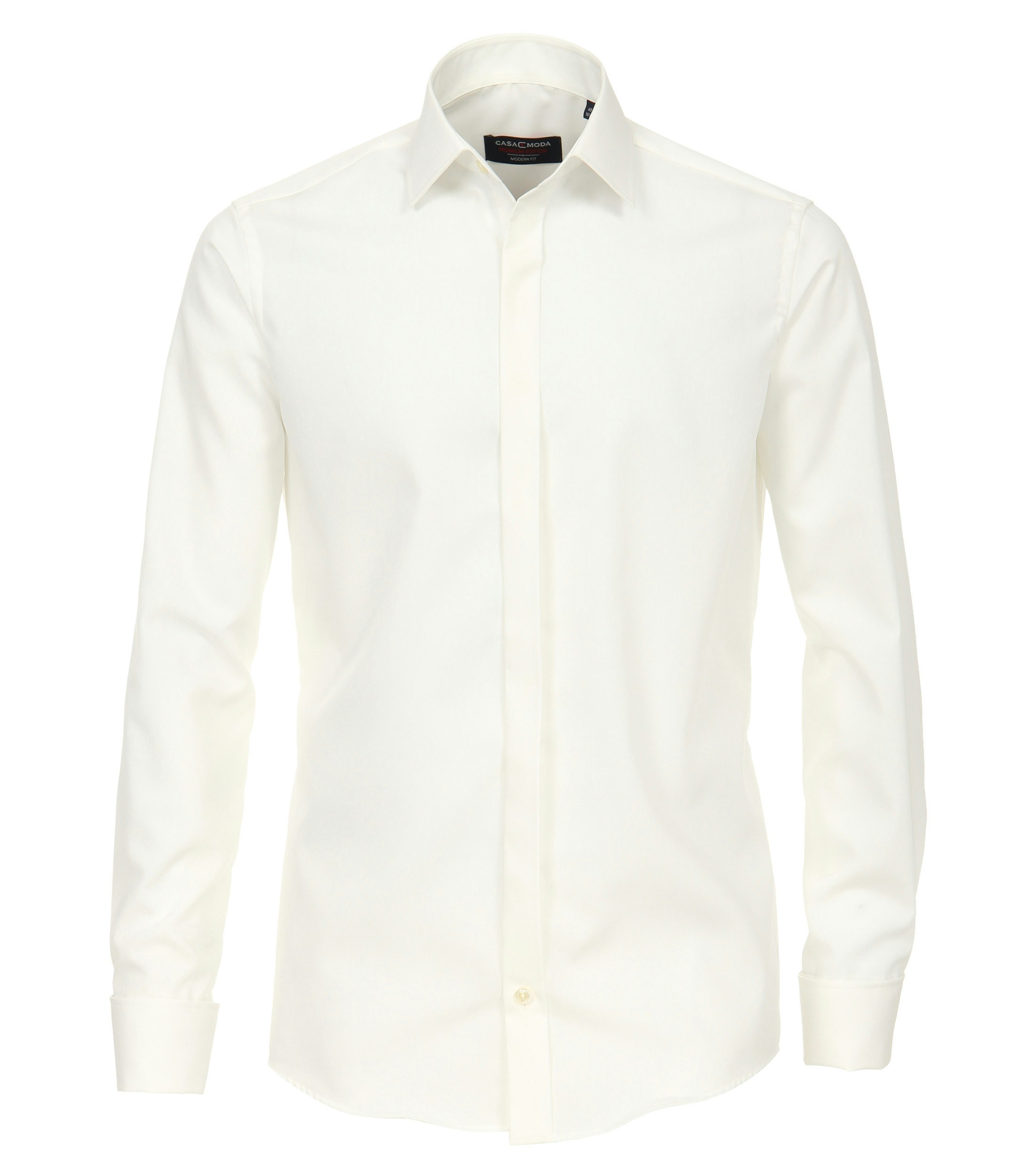 Ein Businesshemd im uni Muster in der Farbe Champagner