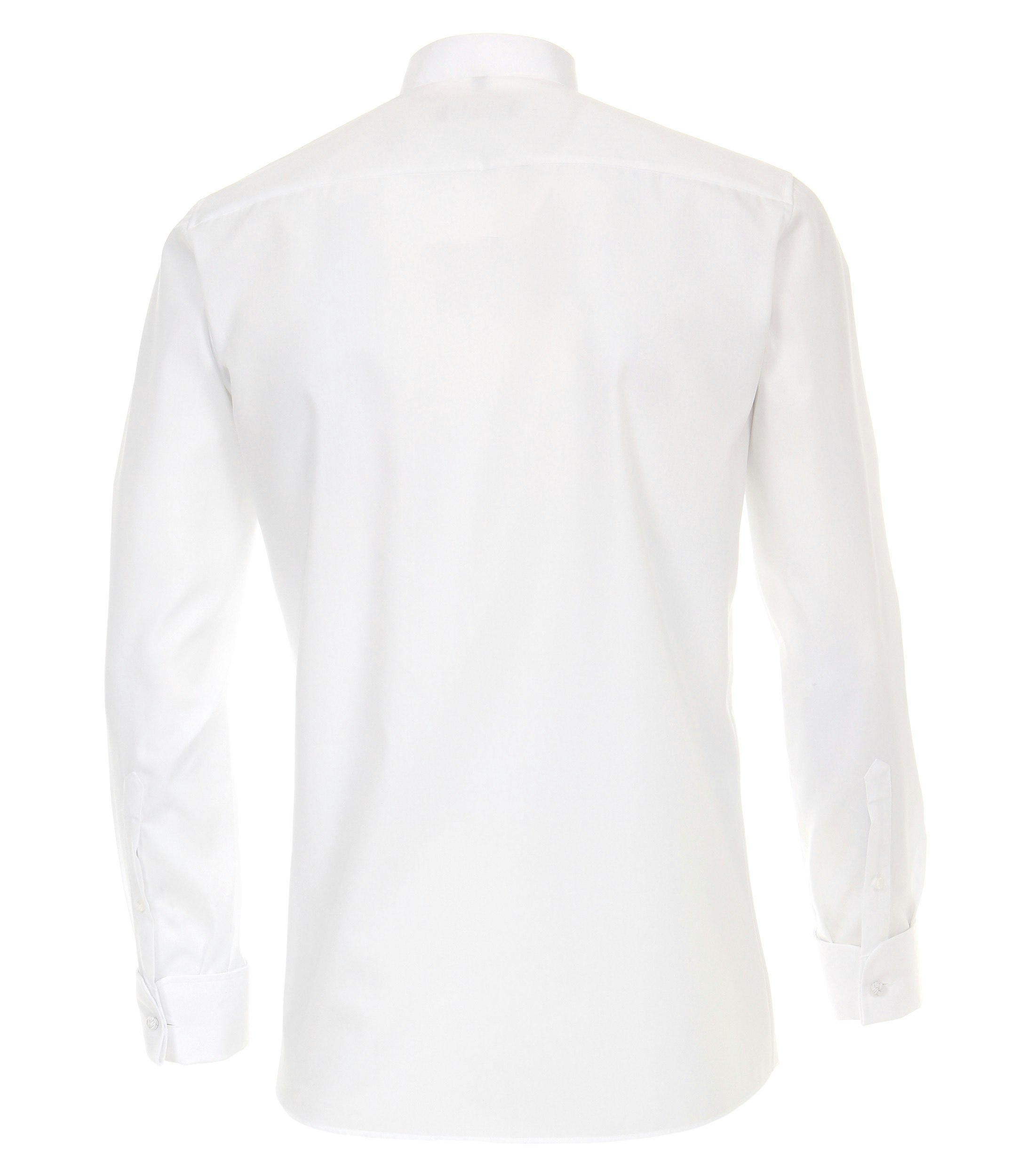 Ein Businesshemd im uni Muster in der Farbe Weiß