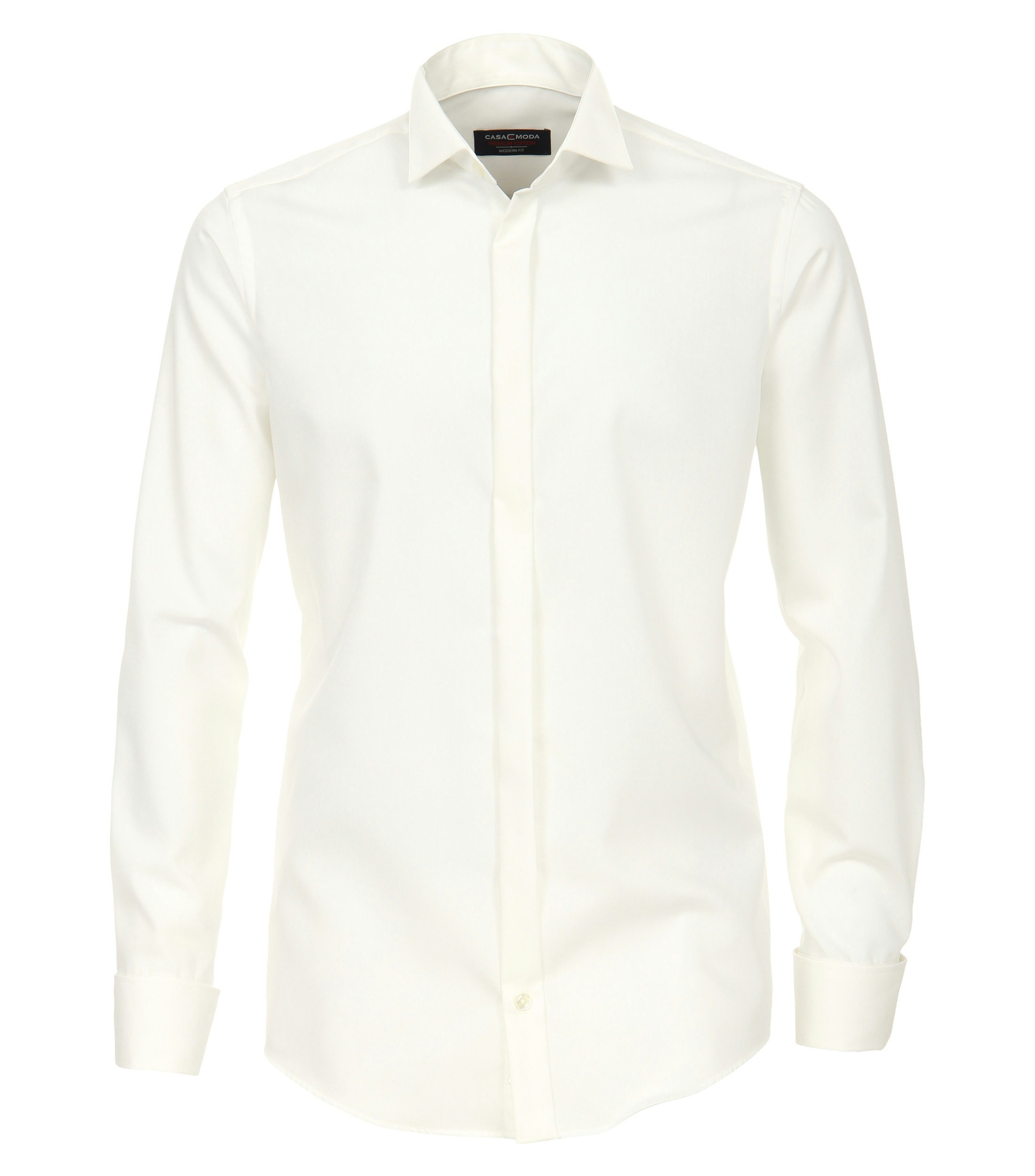 Ein Businesshemd im uni Muster in der Farbe Champagner