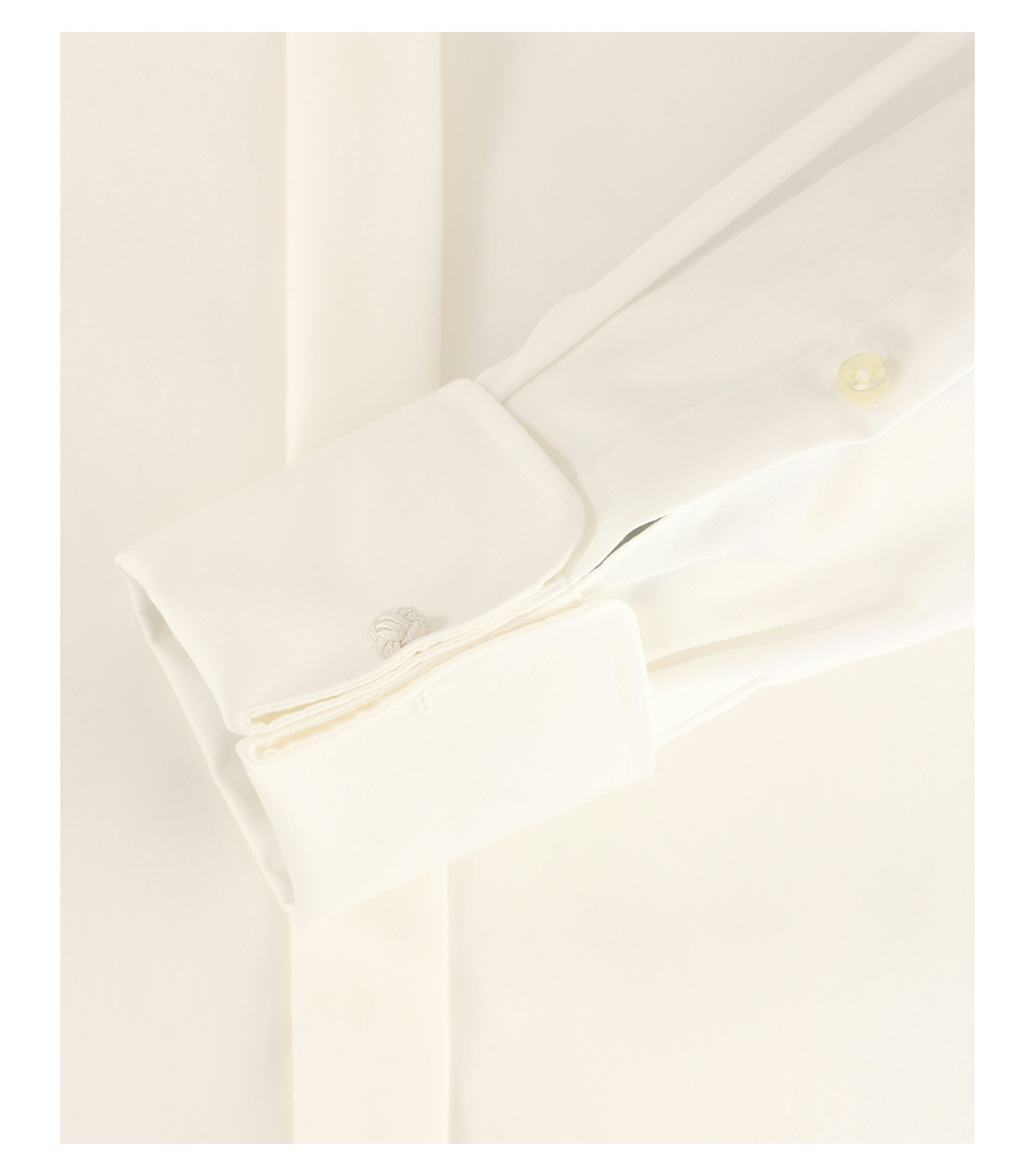 Ein Businesshemd im uni Muster in der Farbe Champagner