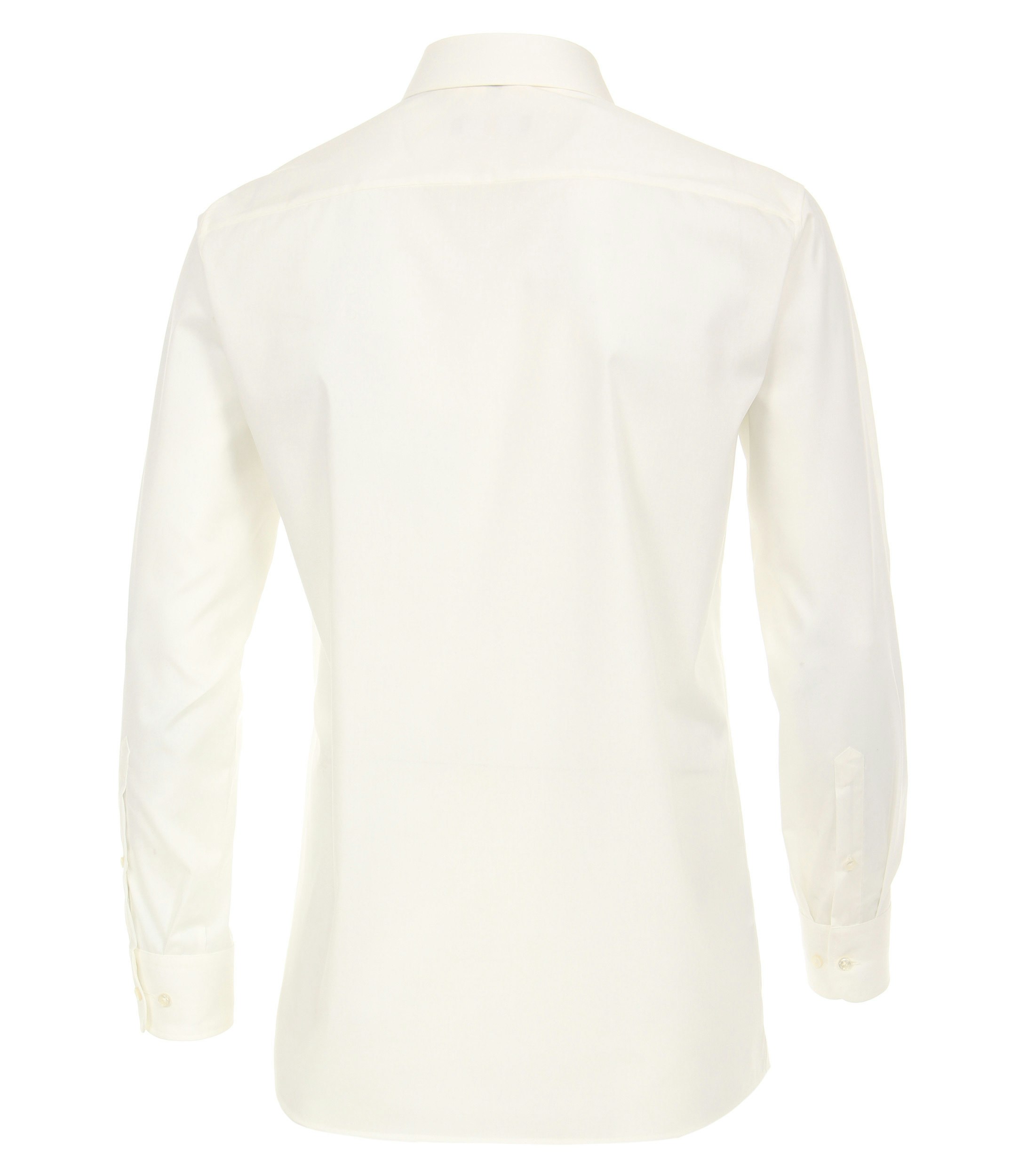 Ein Businesshemd im uni Muster in der Farbe Weißbeige