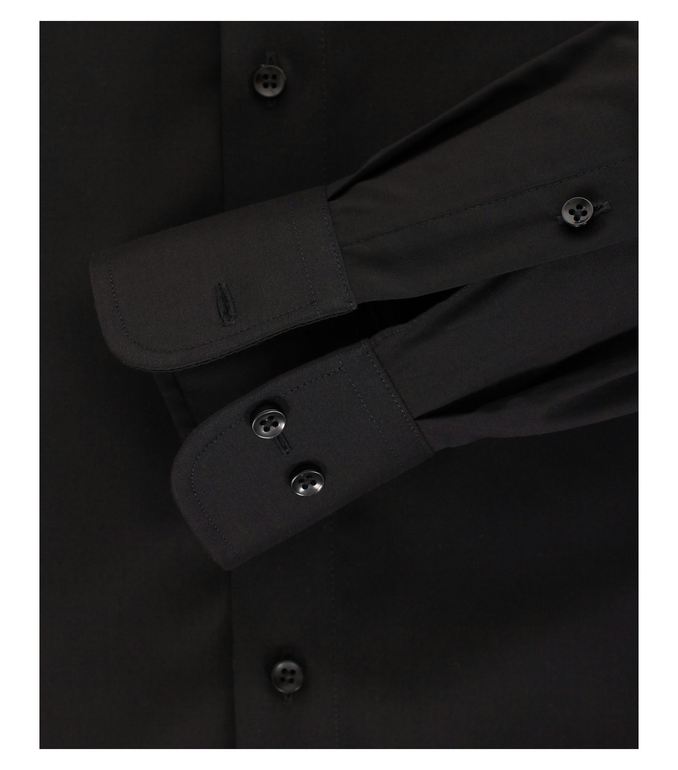 Businesshemd im unifarbenen Design in der Farbe Schwarz