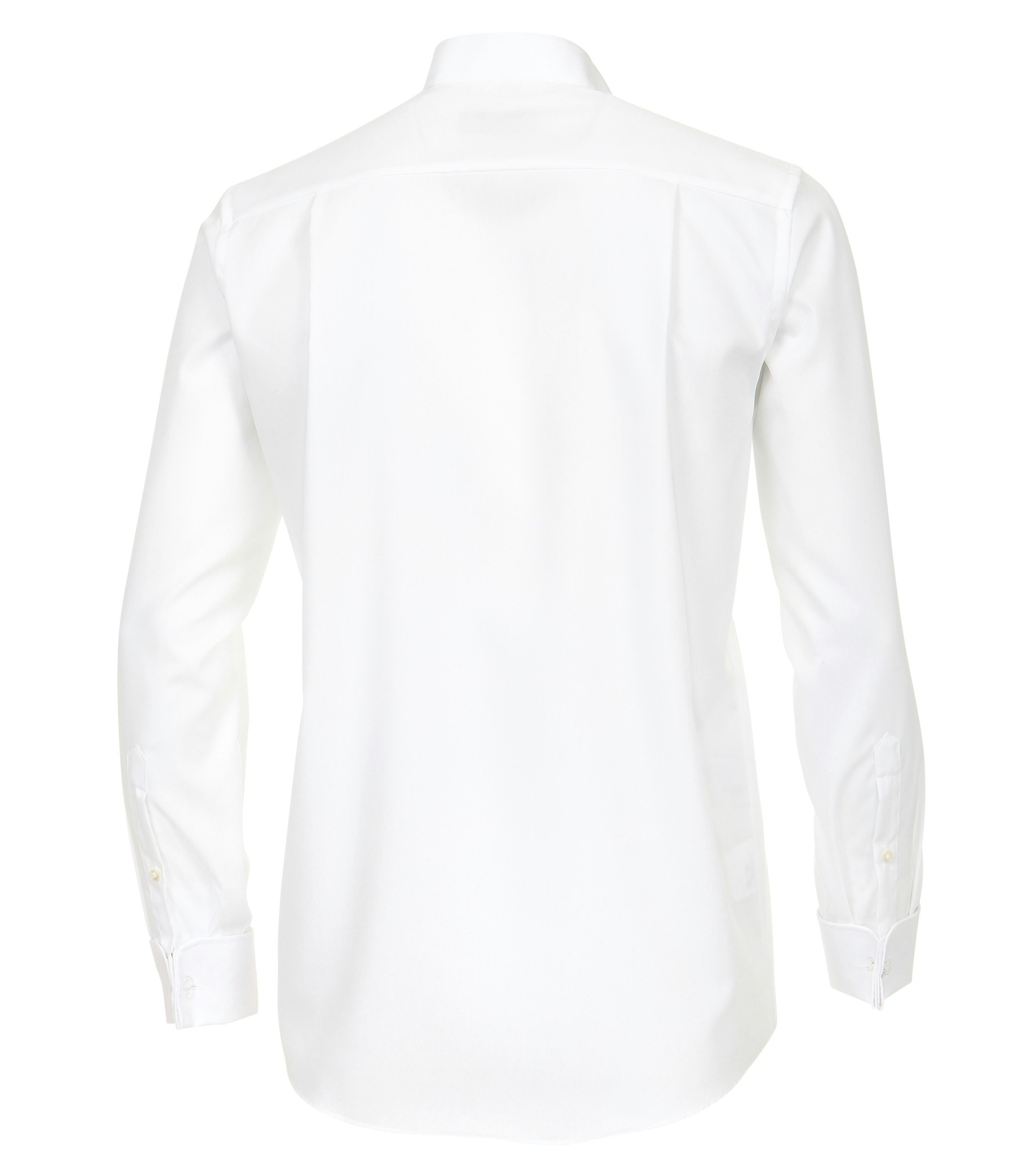 Ein Businesshemd im uni Muster in der Farbe Weiß