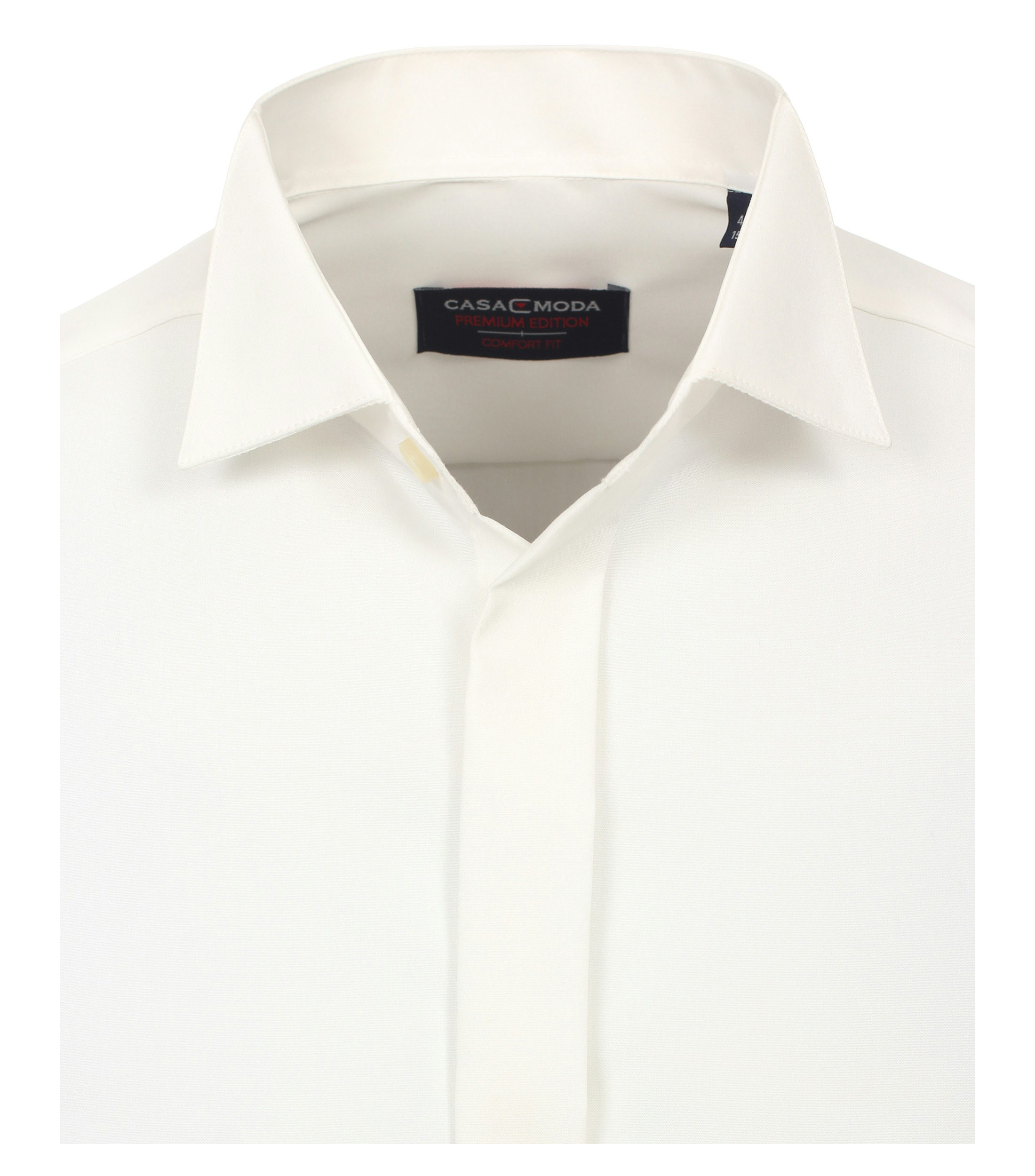 Ein Businesshemd im uni Muster in der Farbe Champagner