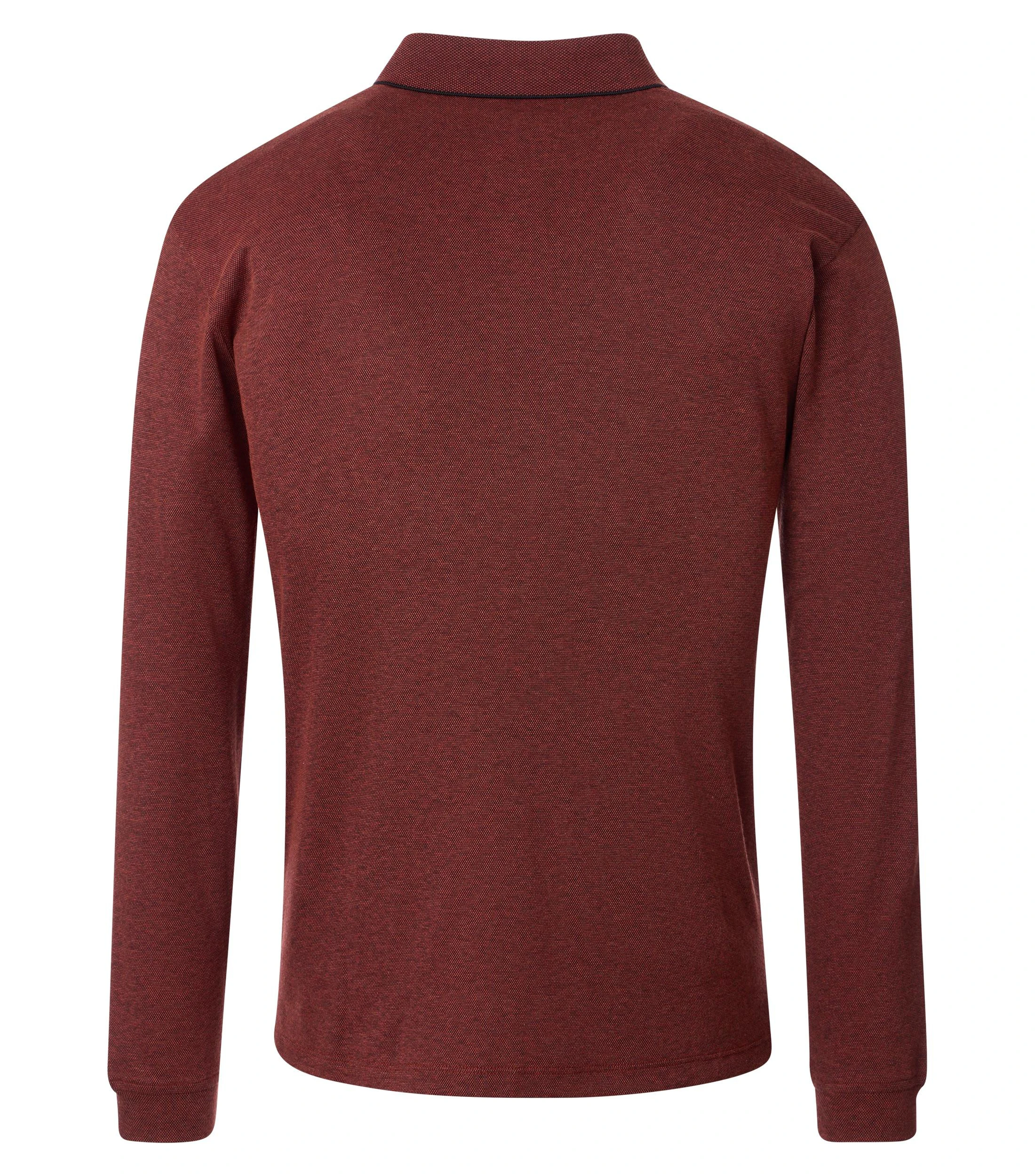 Polo-Shirt im unifarbenen Design in der Farbe Dunkelorange