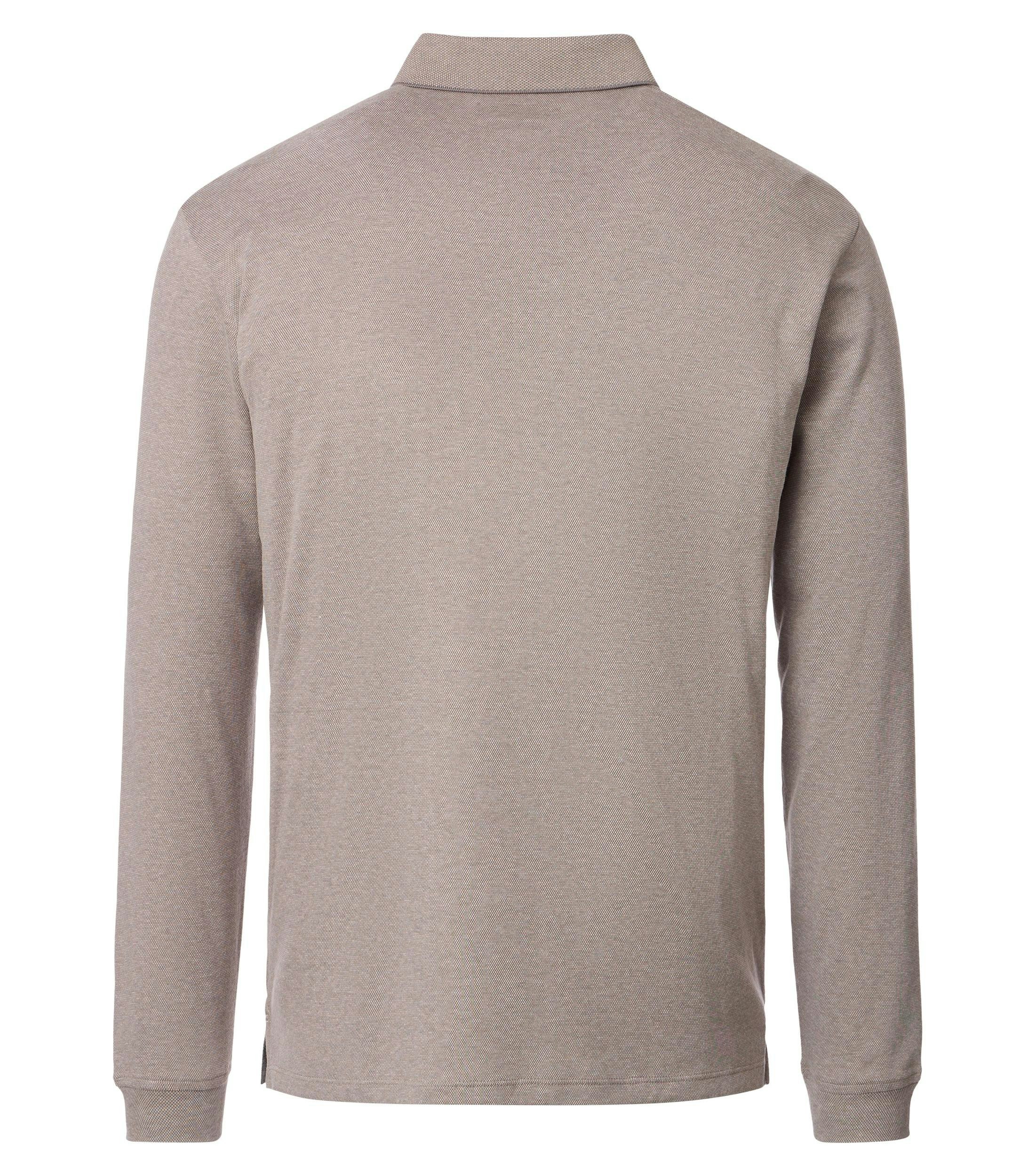 Polo-Shirt im unifarbenen Design in der Farbe Beige
