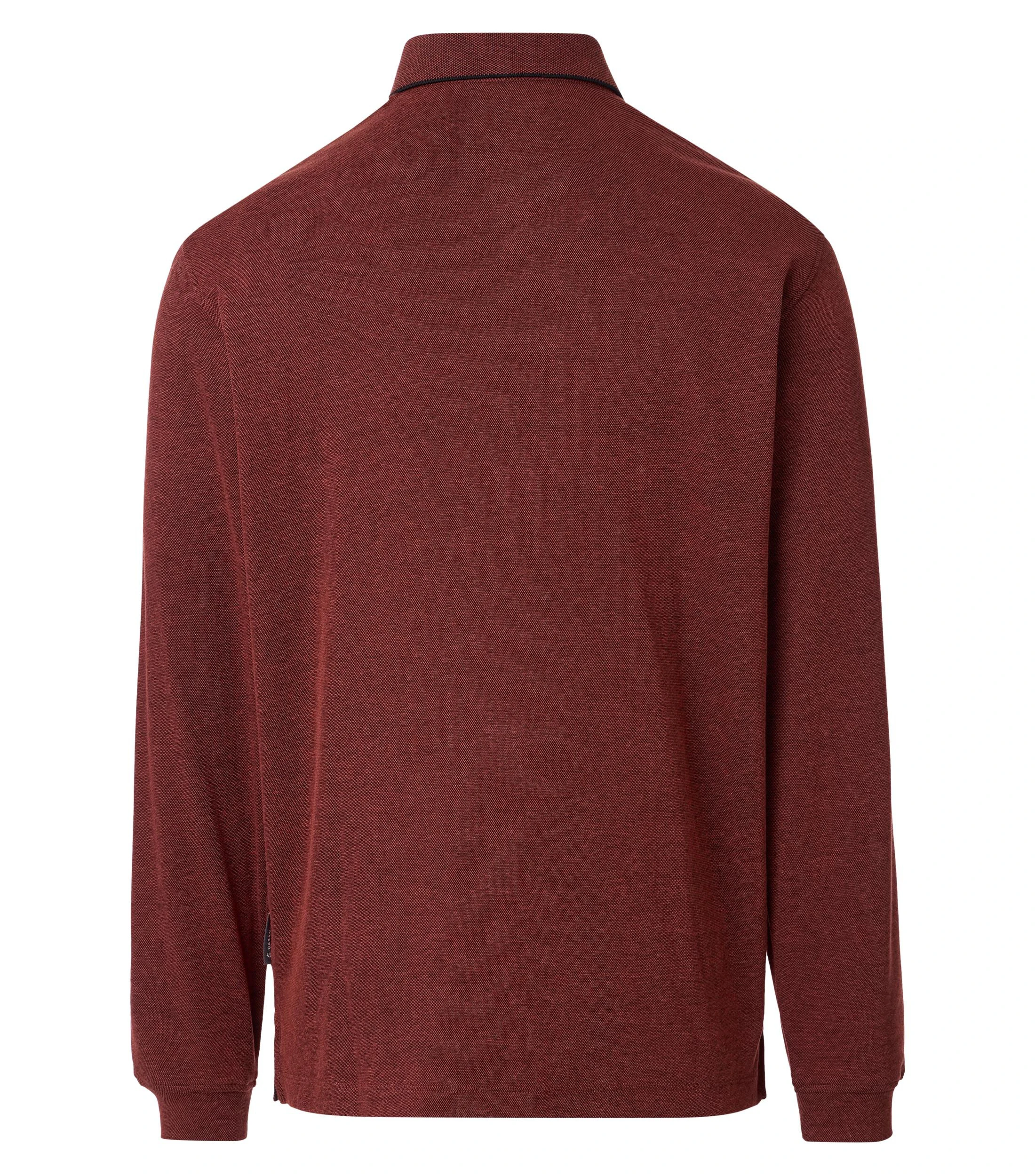 Polo-Shirt im unifarbenen Design in der Farbe Blutorange