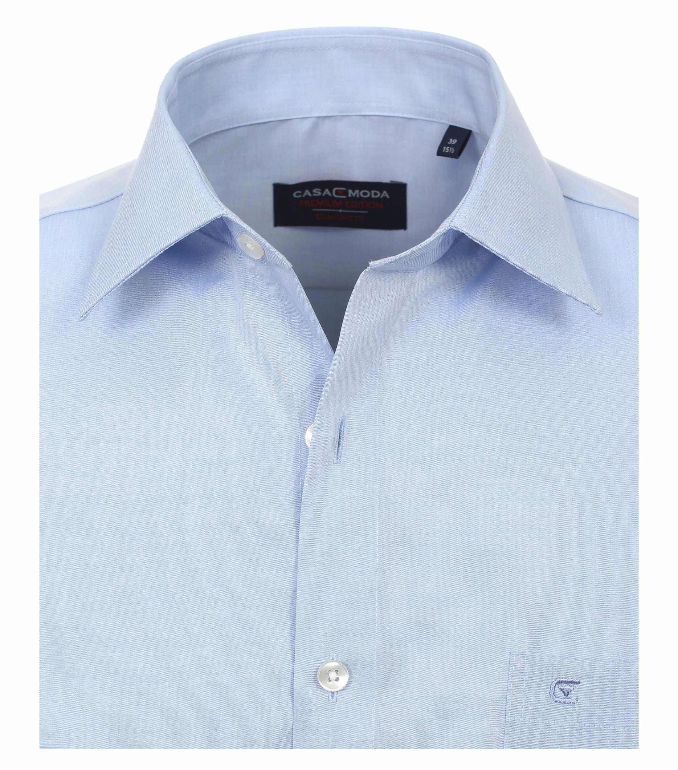 Ein Businesshemd im uni Muster in der Farbe Hellblau