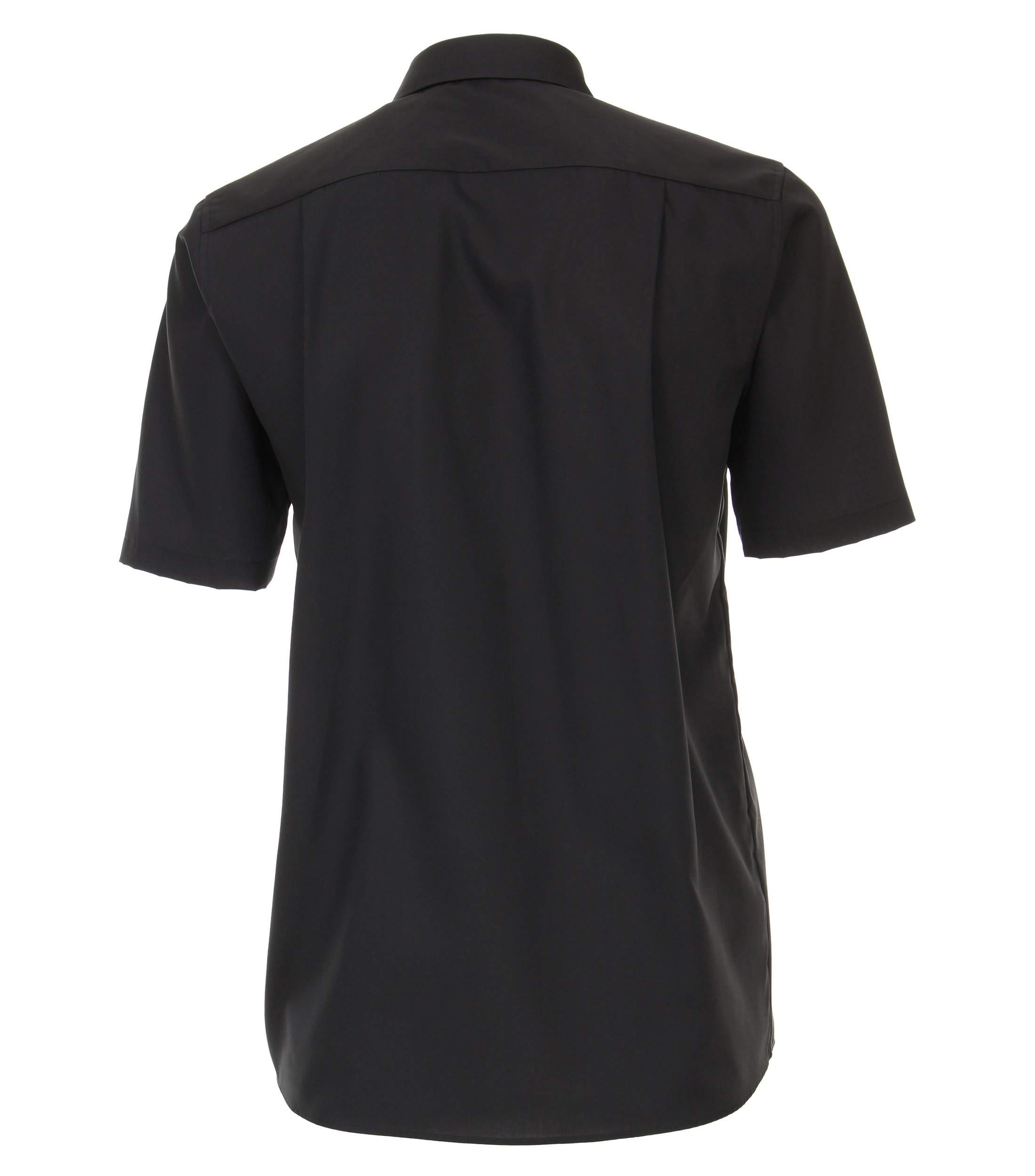 Ein Businesshemd im uni Muster in der Farbe Tiefschwarz