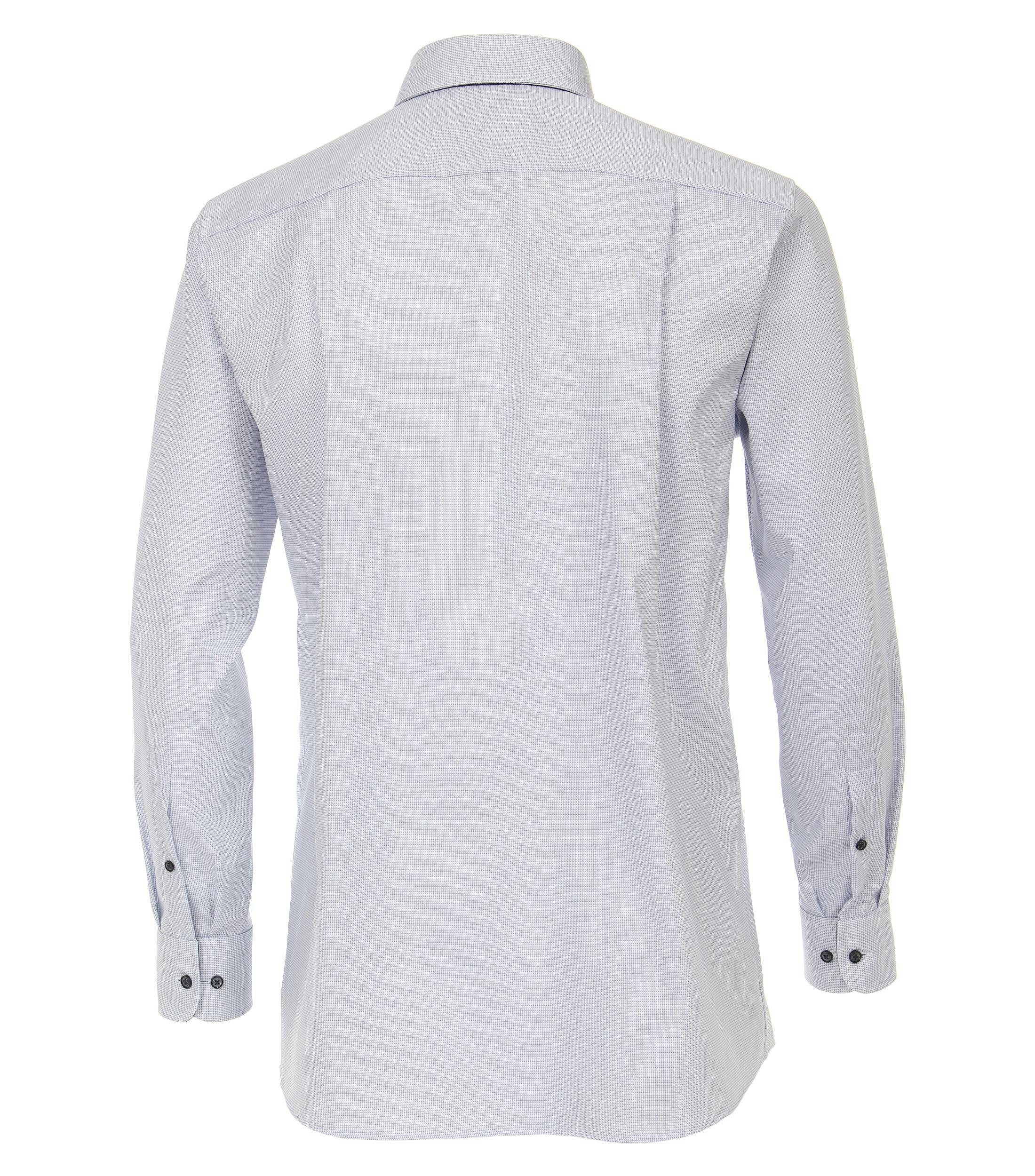 Ein Businesshemd im uni Muster in der Farbe Mittelblau