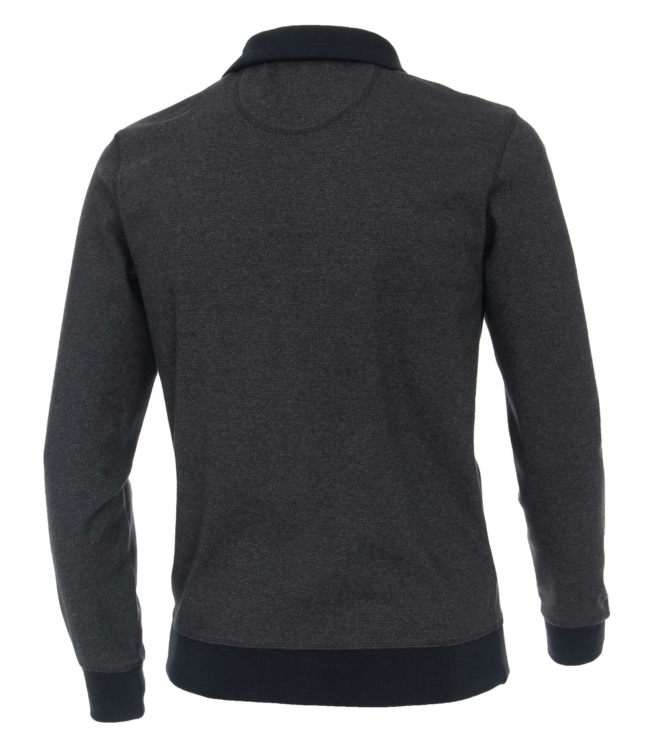 Ein Troyer im uni Muster in der Farbe graues Dunkelblau