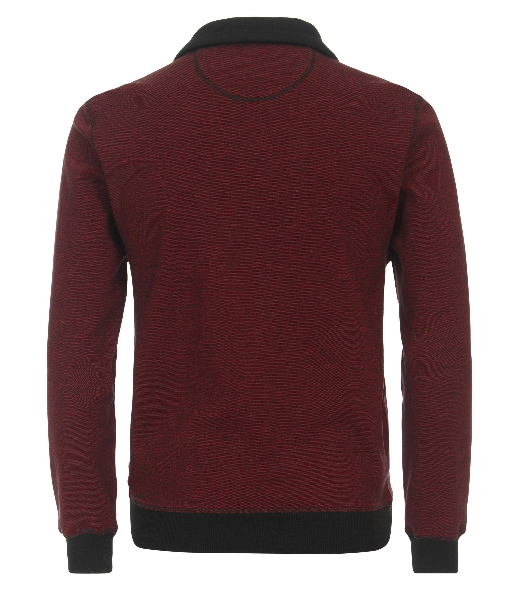 Ein Troyer im uni Muster in der Farbe Dunkelrot