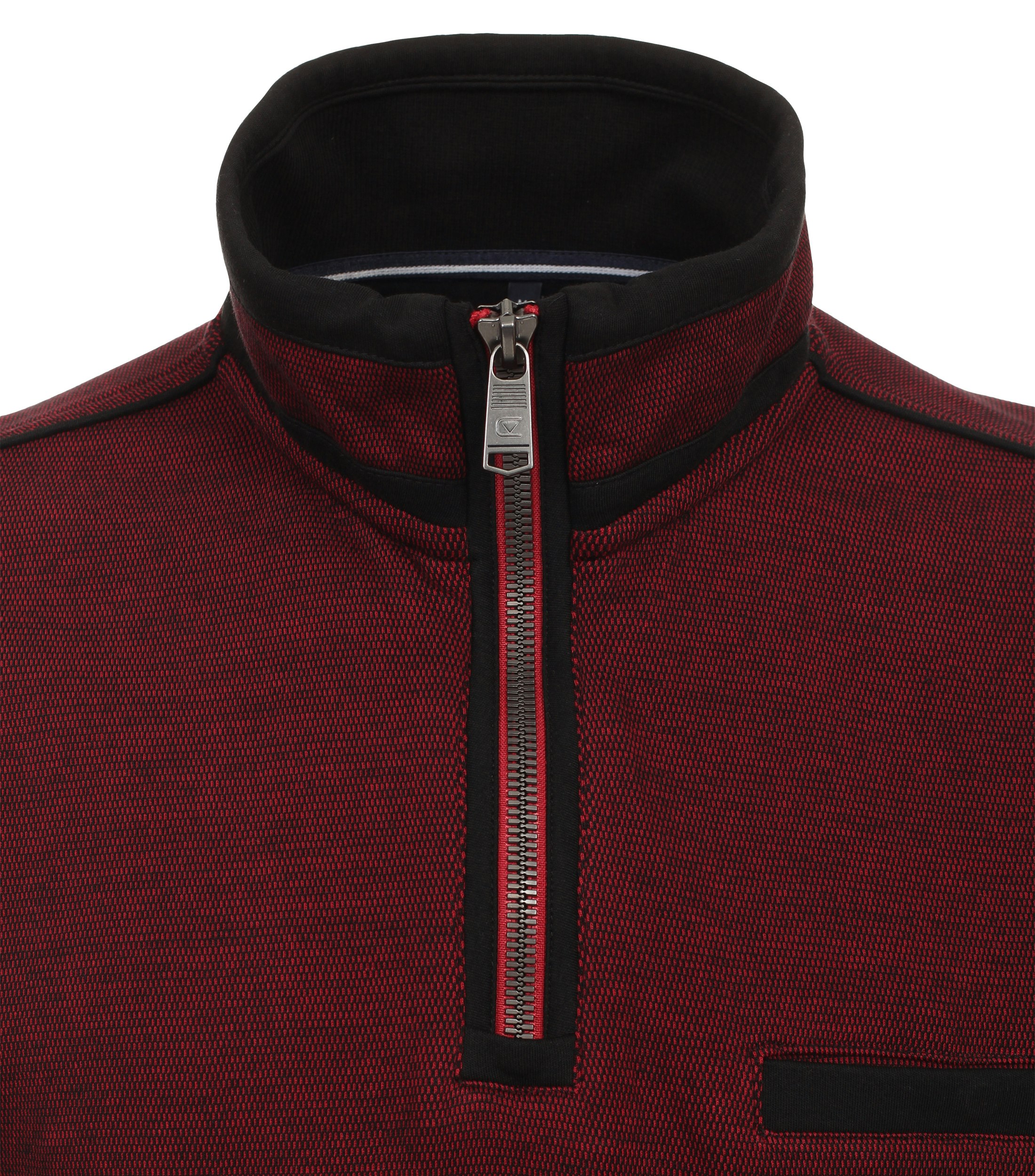 Ein Troyer im uni Muster in der Farbe Dunkelrot