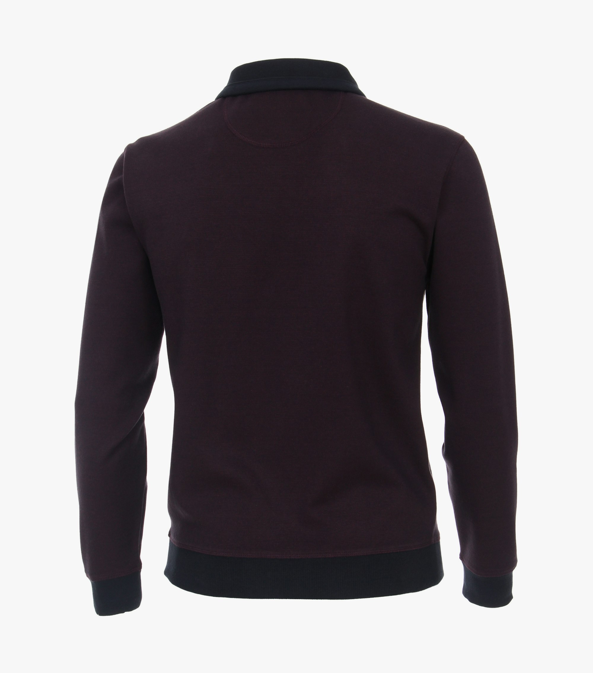 Ein Troyer im uni Muster in der Farbe Bordeauxrot