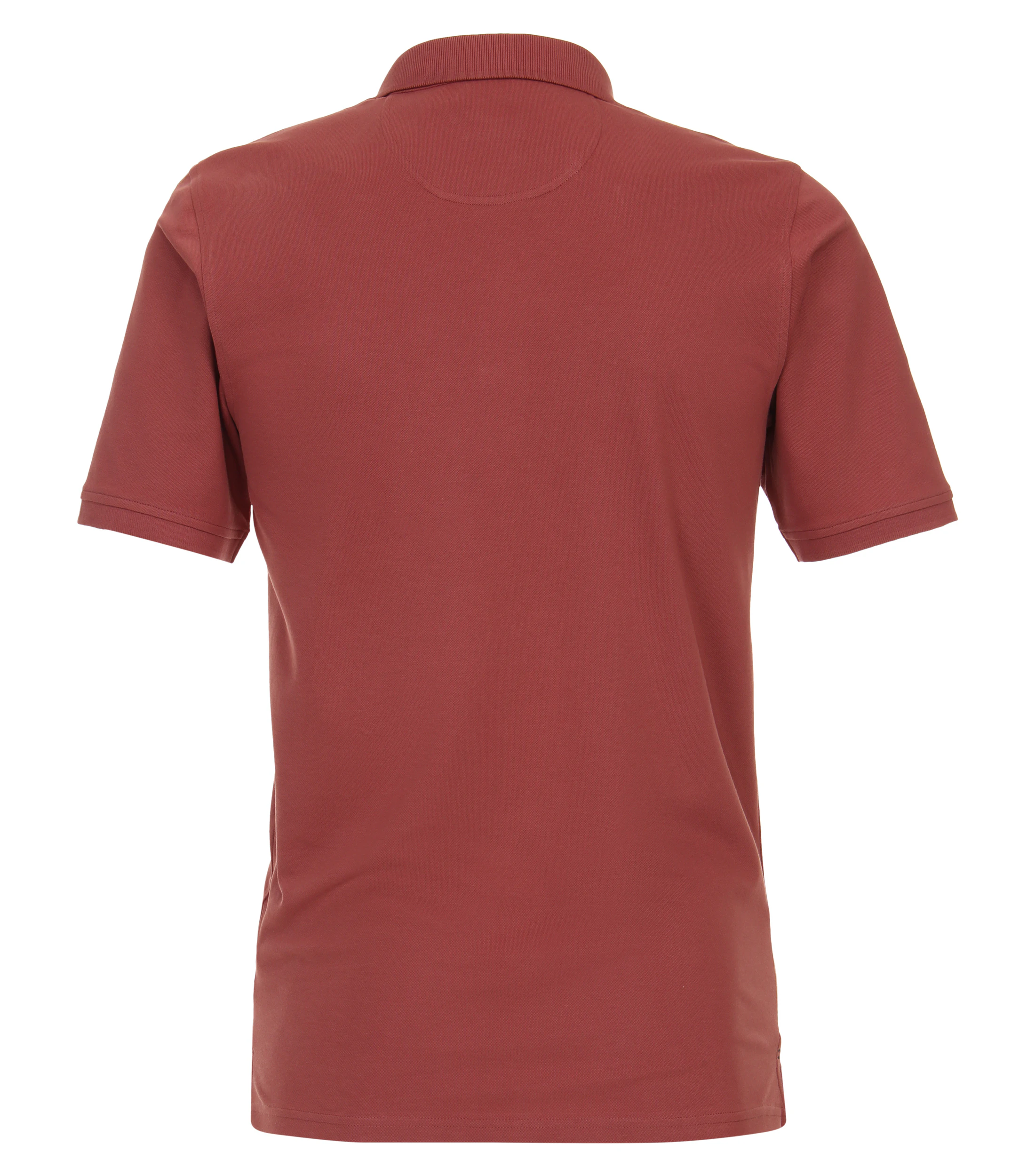 Polo-Shirt im unifarbenen Design in der Farbe Mittelrot