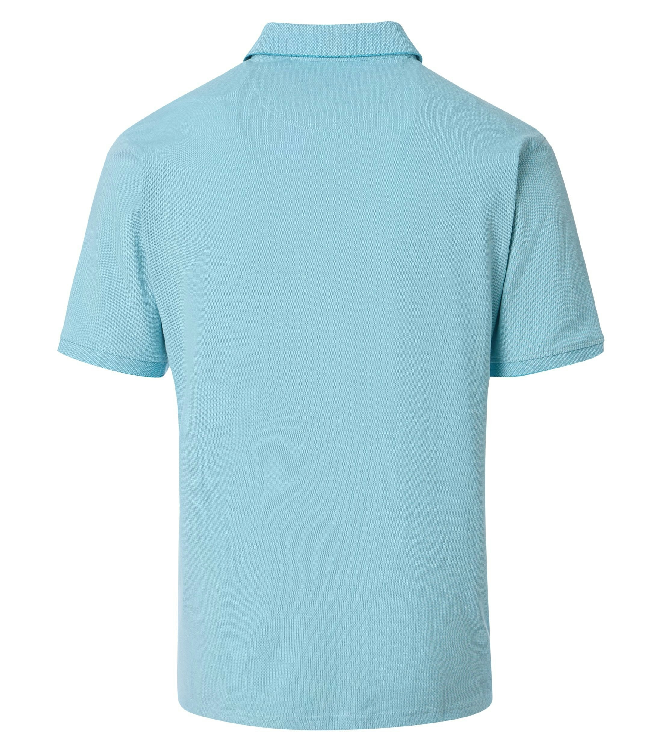 Ein Polo-Shirt im uni Muster in der Farbe Helltürkis