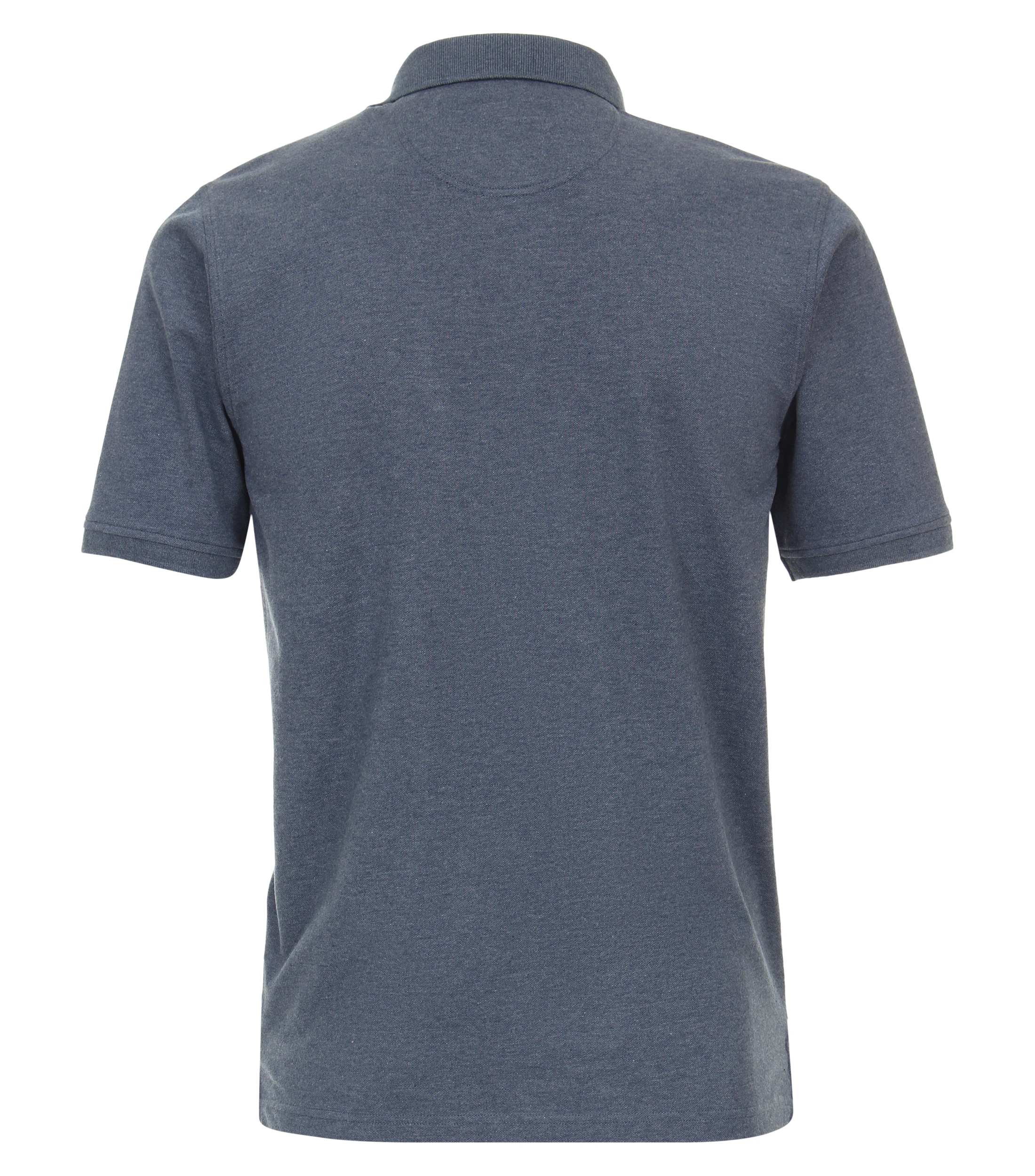 Polo-Shirt im unifarbenen Design in der Farbe dunkles Mittelblau