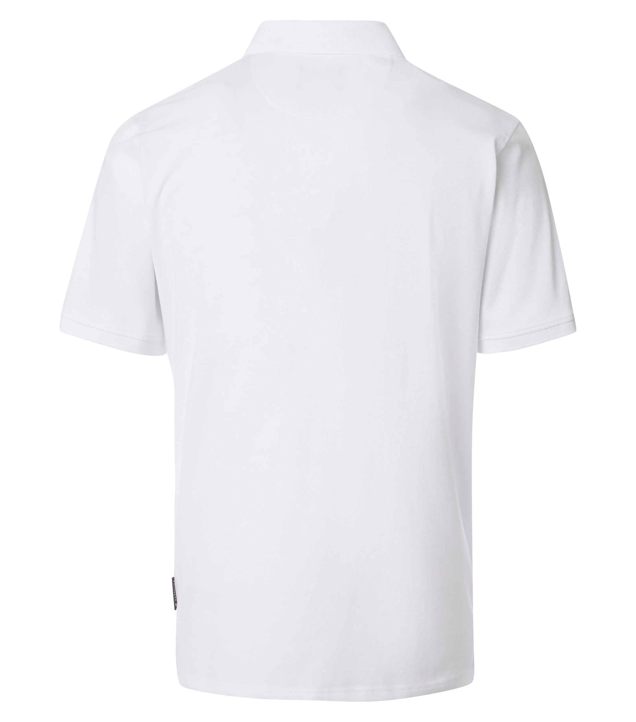 Polo-Shirt im unifarbenen Design in der Farbe Weiß