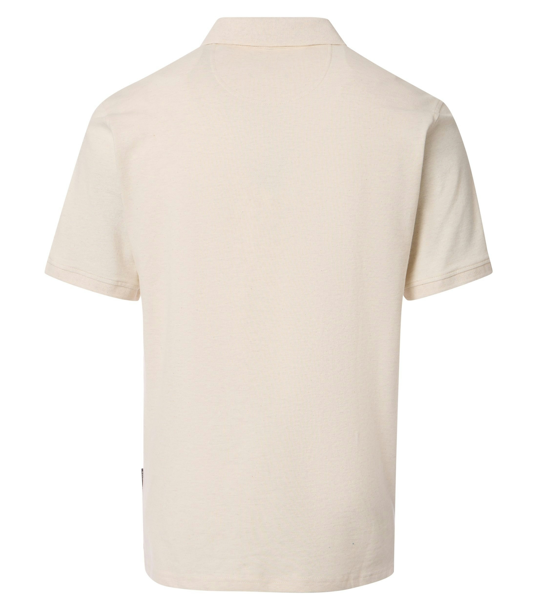 Ein Polo-Shirt im uni Muster in der Farbe Ivory