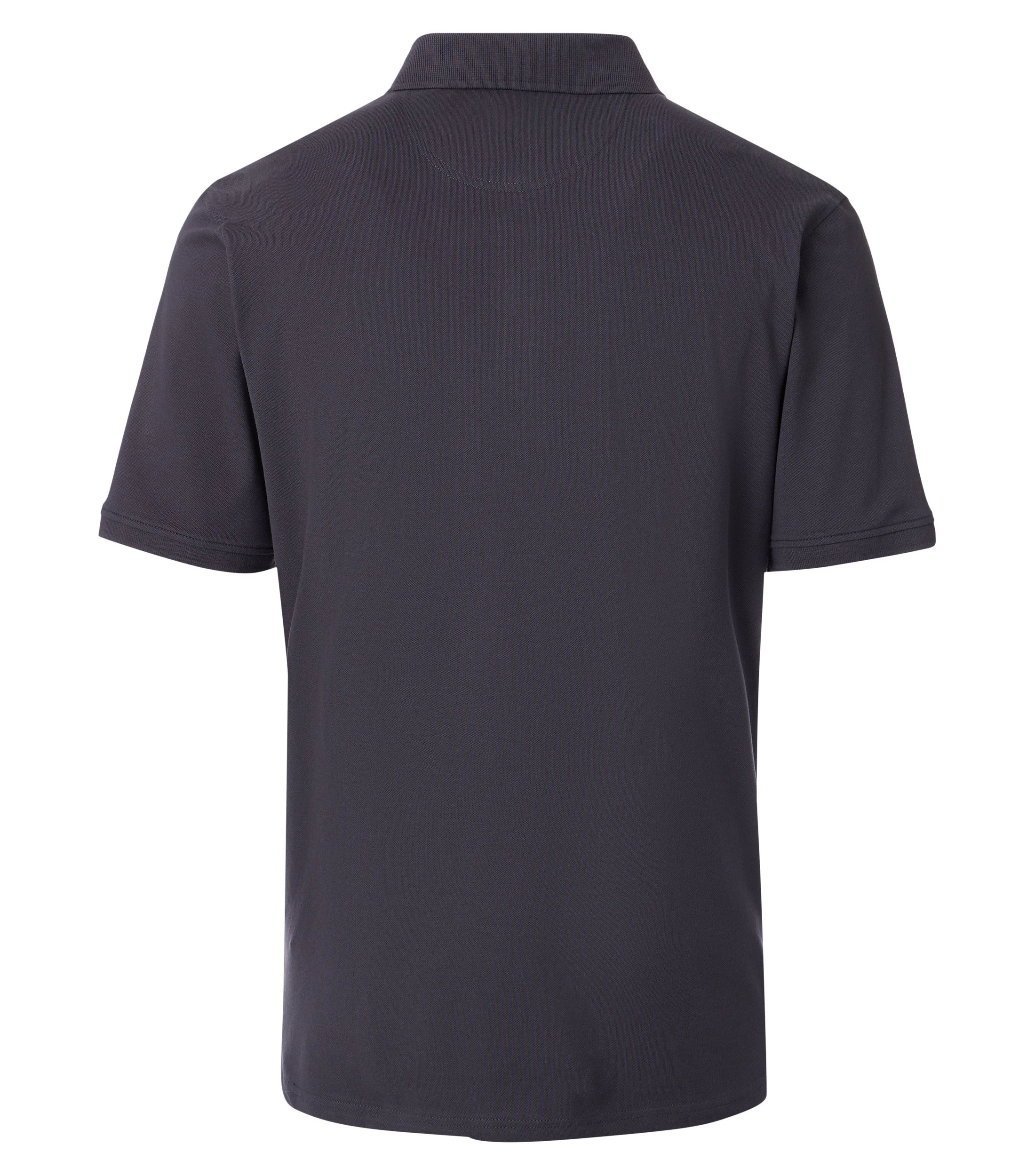 Polo-Shirt im unifarbenen Design in der Farbe Dunkelgrau